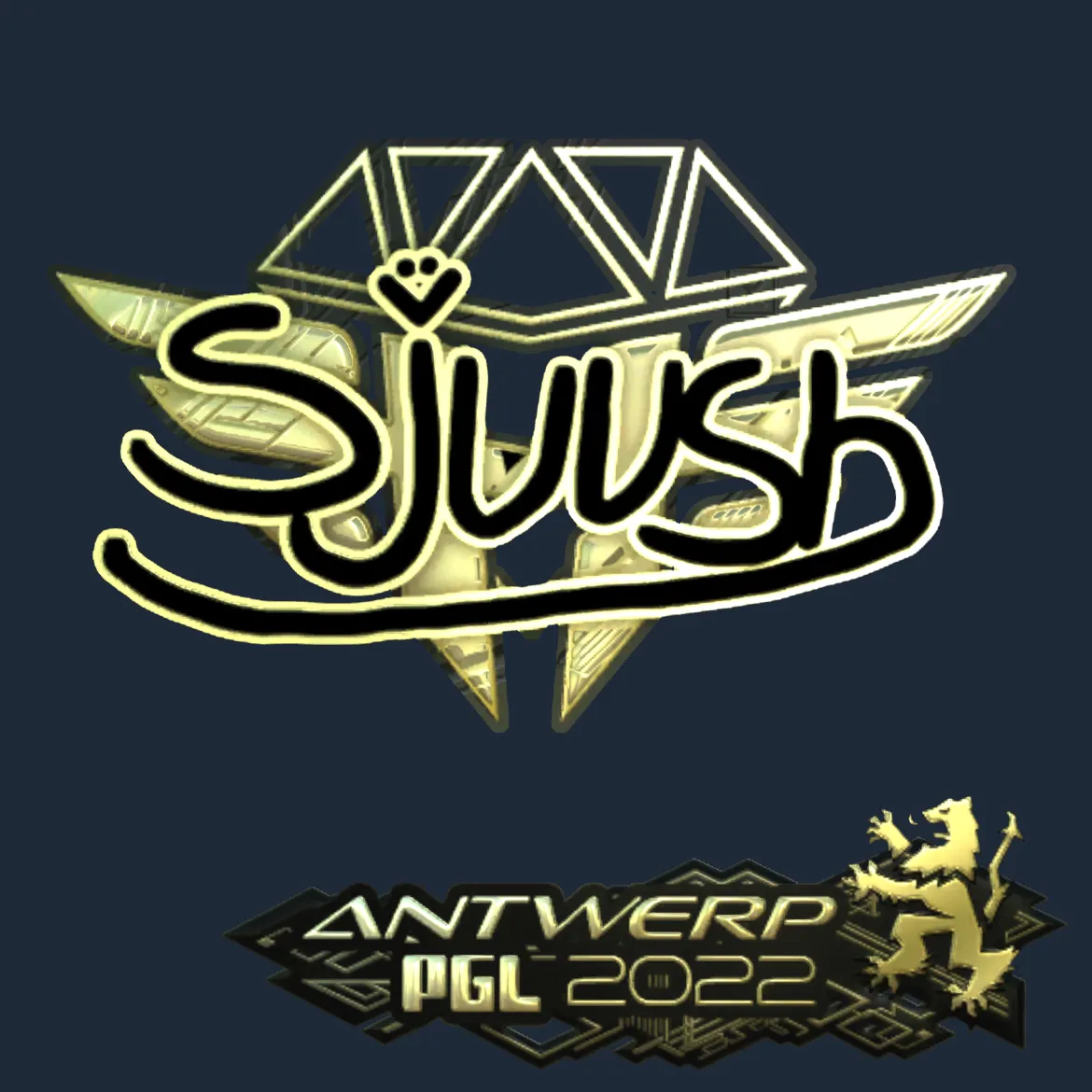 Sticker | sjuush (Gold) | Antwerp 2022