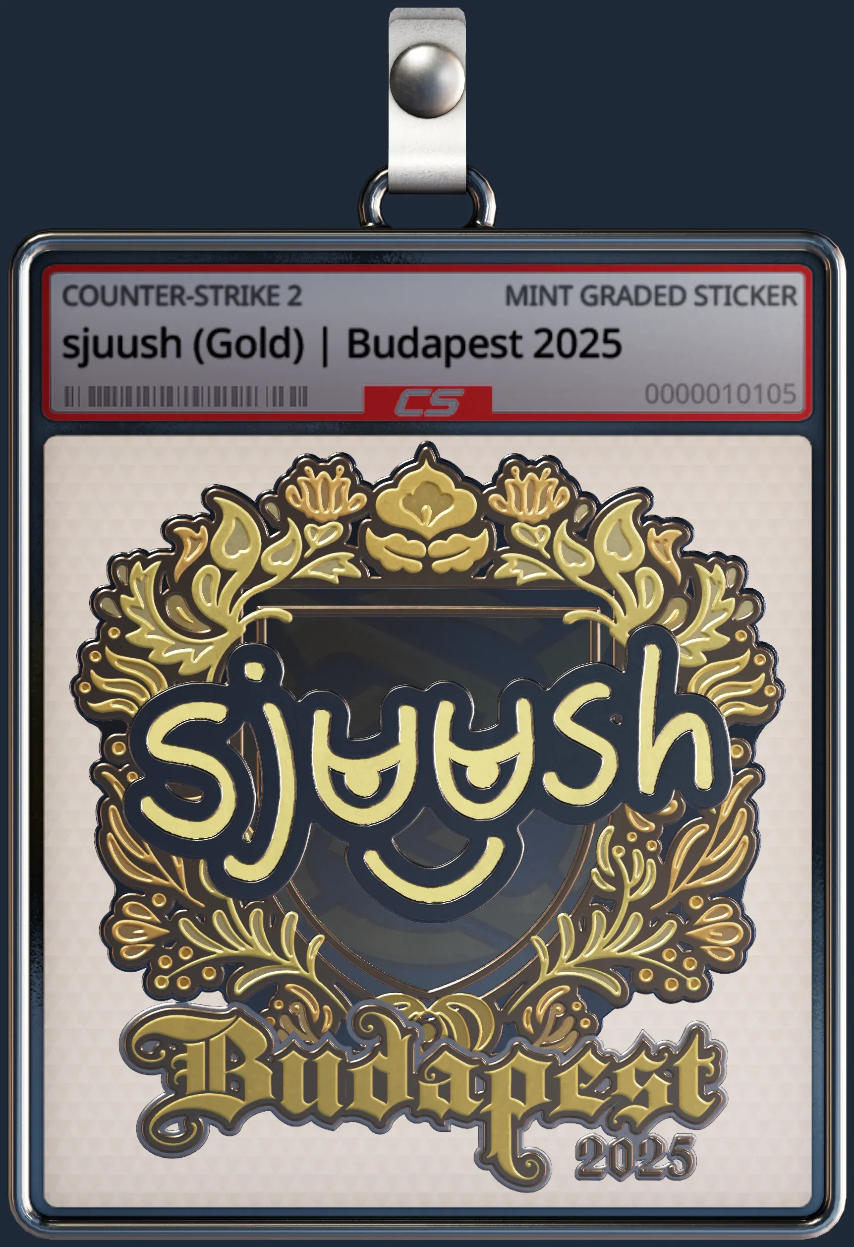 Sticker | sjuush (Gold) | Budapest 2025