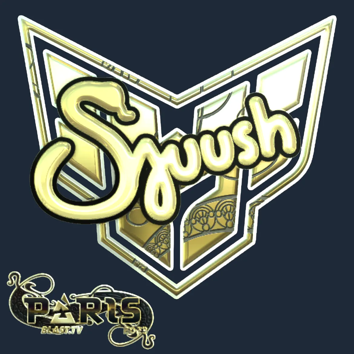 Sticker | sjuush (Gold) | Paris 2023