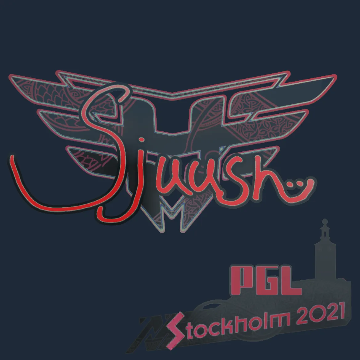 Sticker | sjuush (Holo) | Stockholm 2021