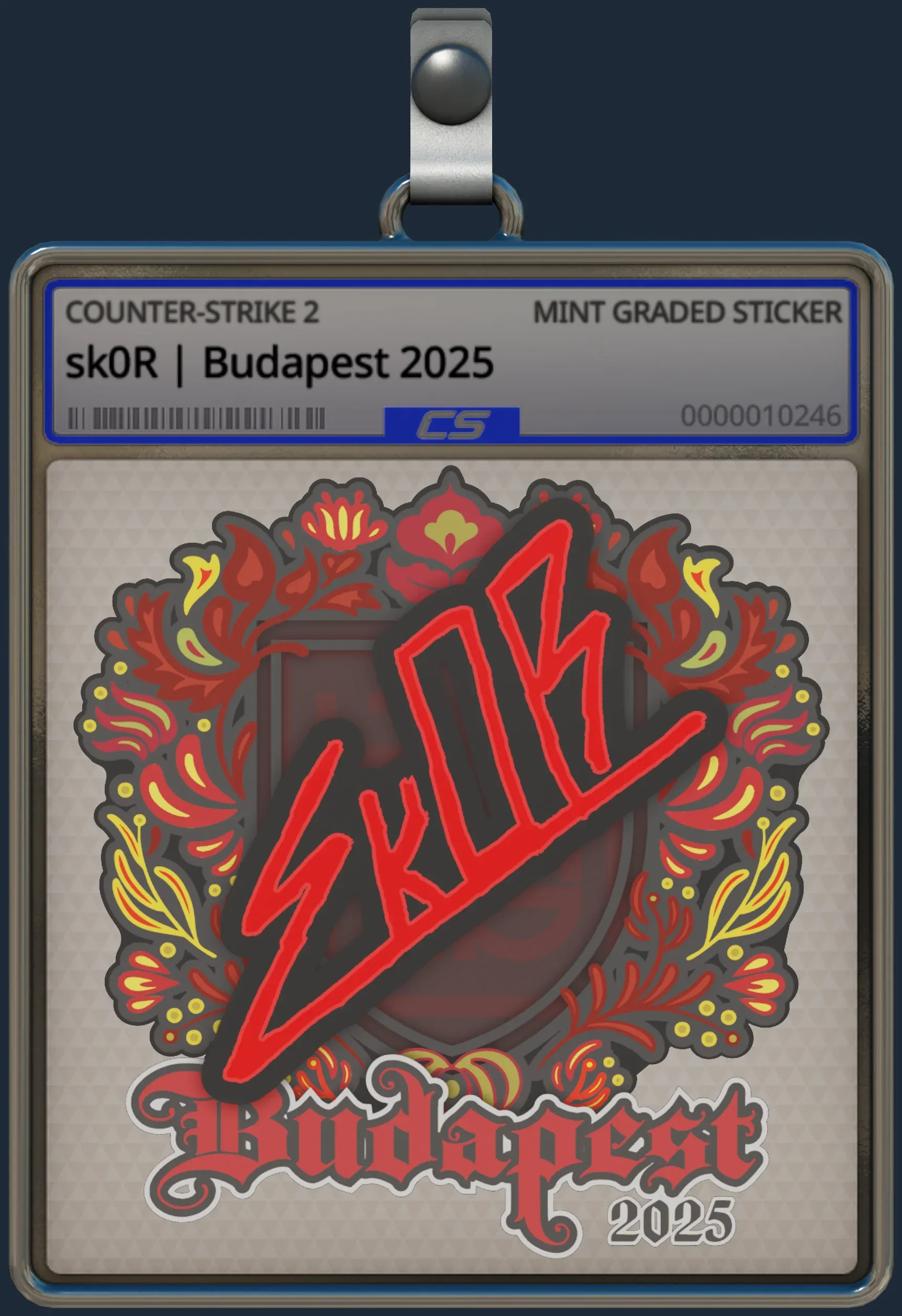 Sticker | sk0R | Budapest 2025