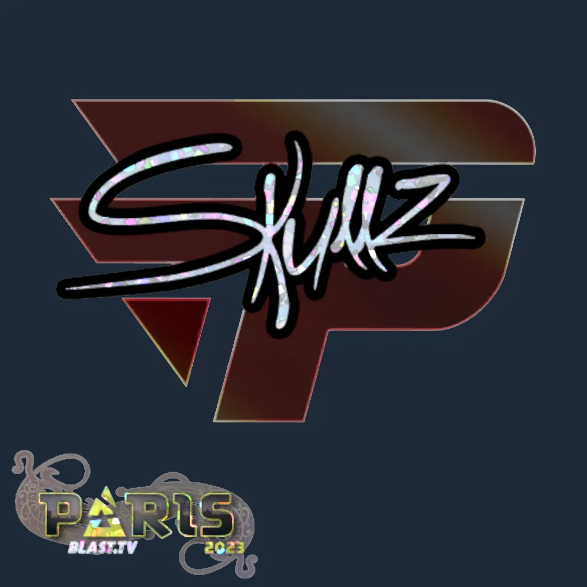 Sticker | skullz (Glitter) | Paris 2023