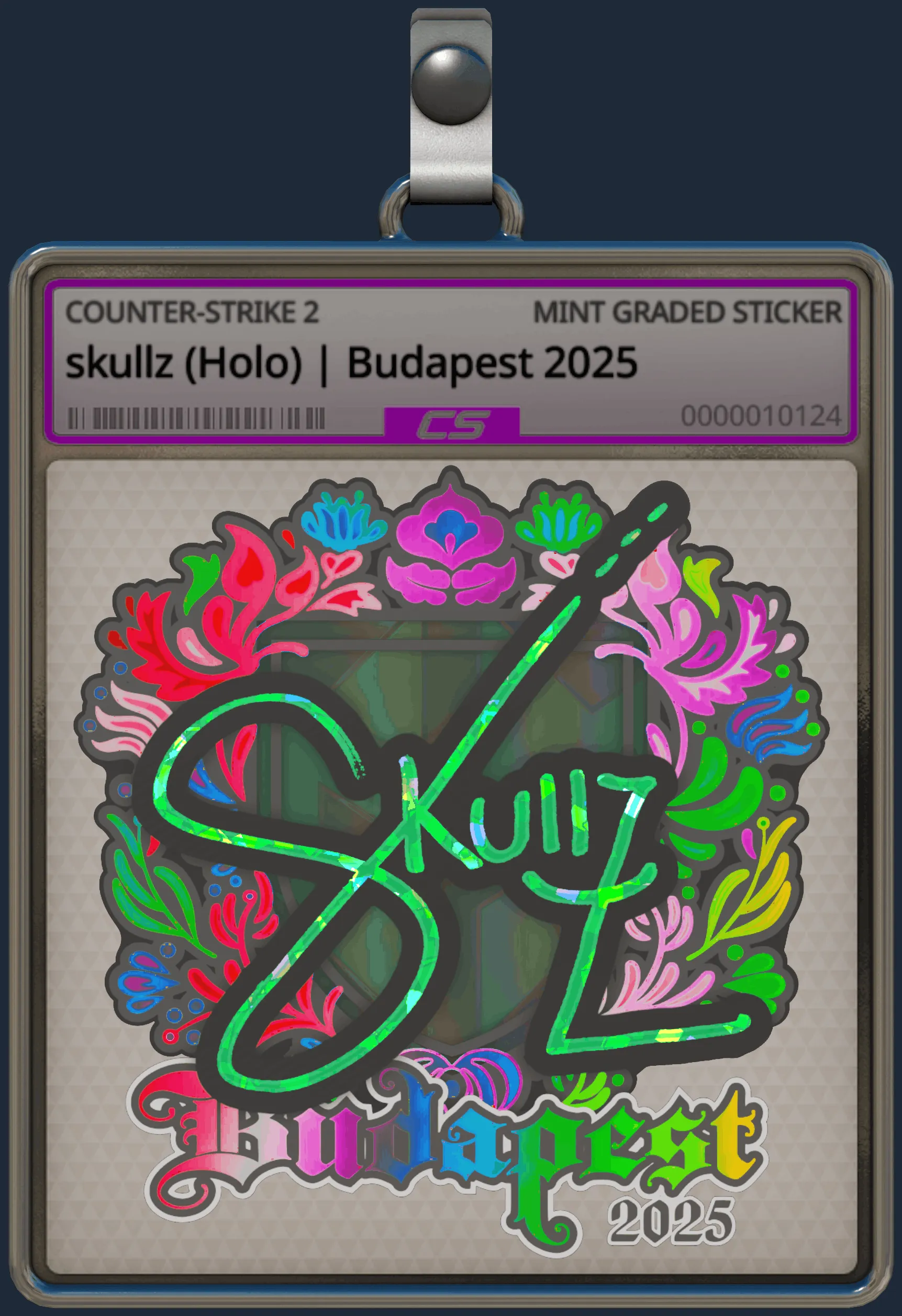 Sticker | skullz (Holo) | Budapest 2025