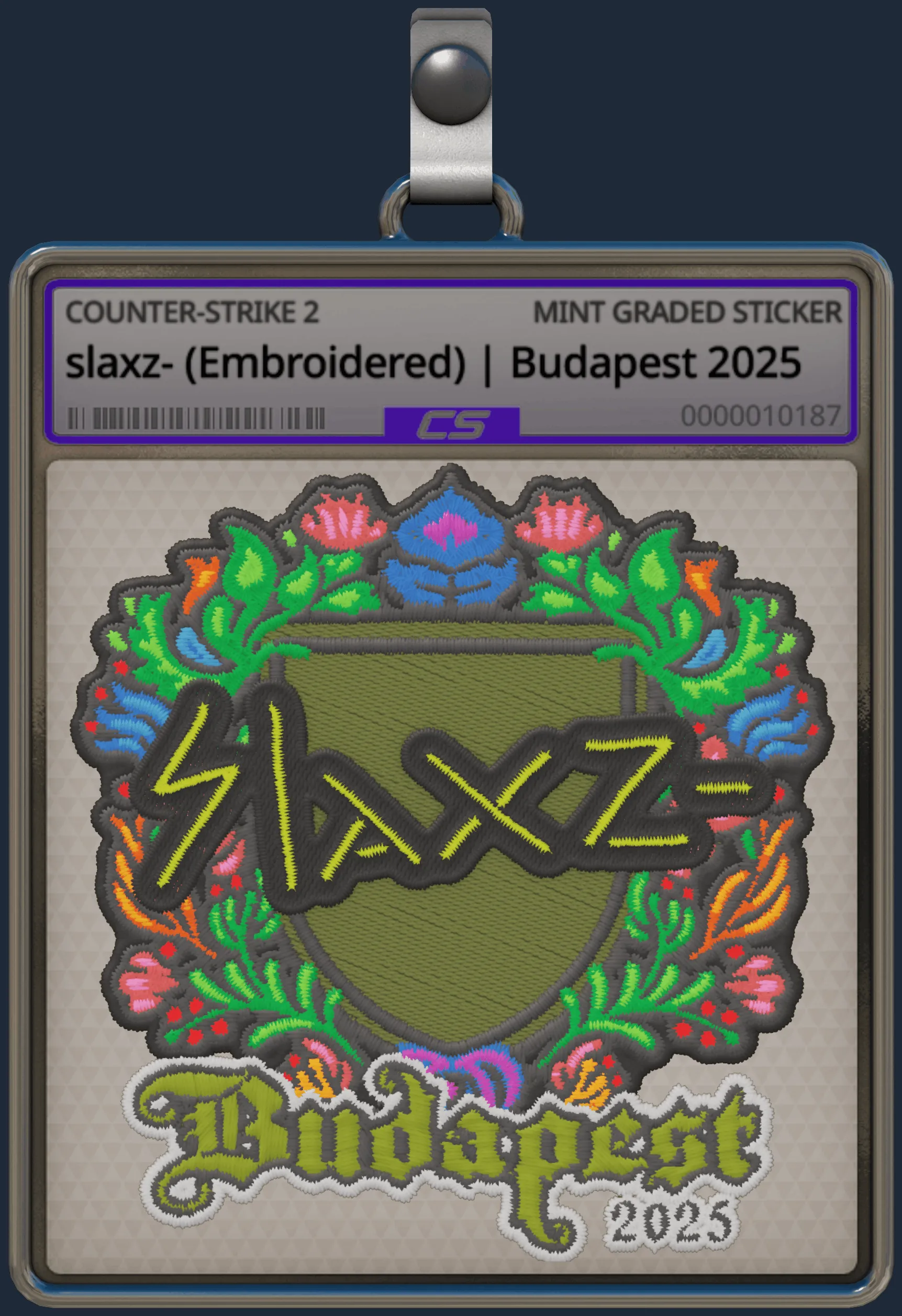 Sticker | slaxz- (Embroidered) | Budapest 2025