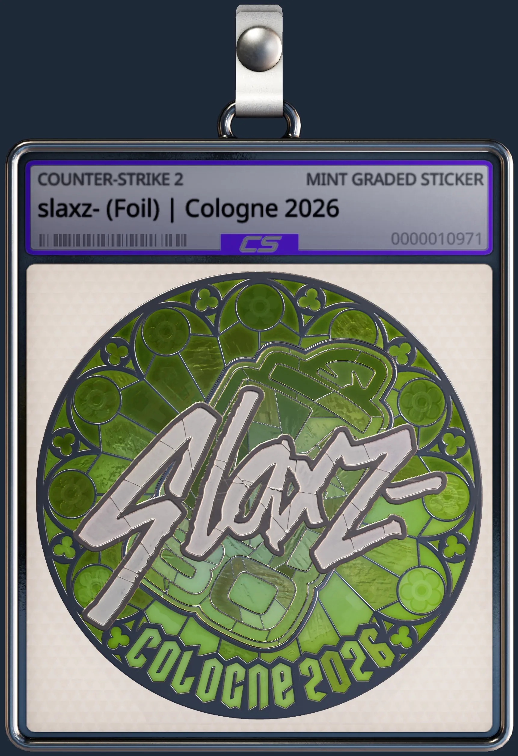 Sticker | slaxz- (Foil) | Cologne 2026