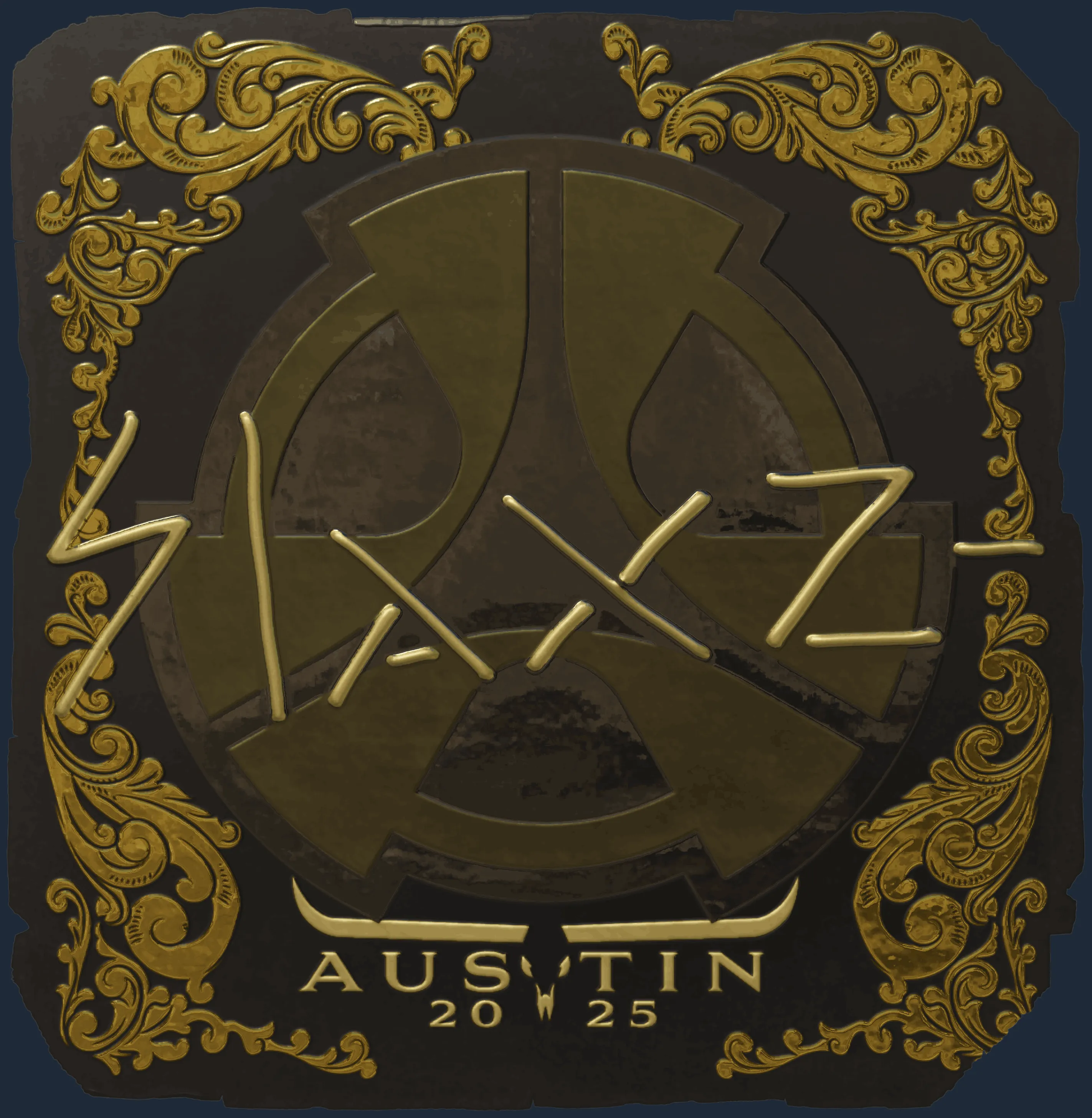 Sticker | slaxz- (Gold) | Austin 2025