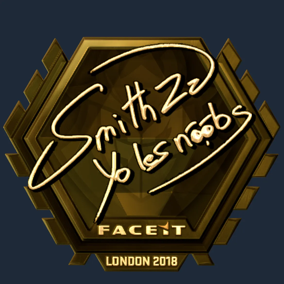 Sticker | SmithZz (Gold) | London 2018