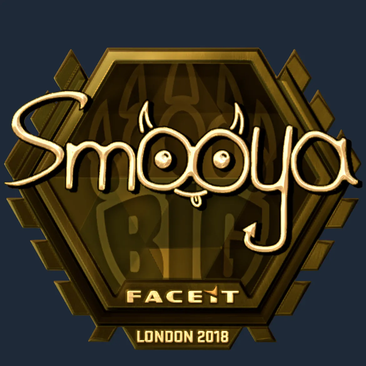 Sticker | smooya (Gold) | London 2018