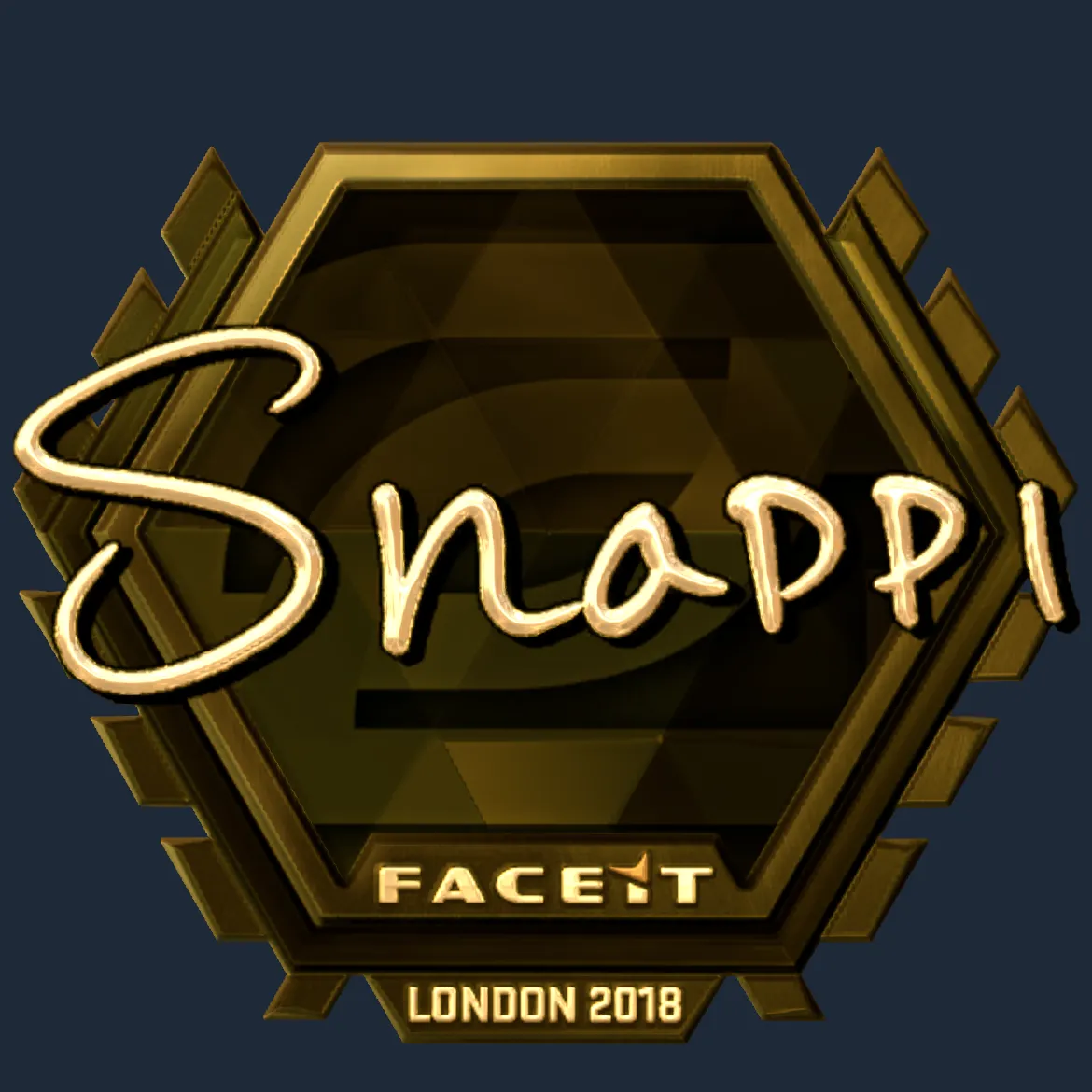 Sticker | Snappi (Gold) | London 2018
