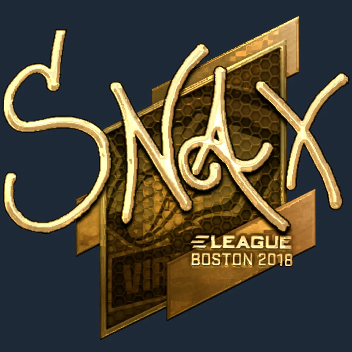 Sticker | Snax (Gold) | Boston 2018