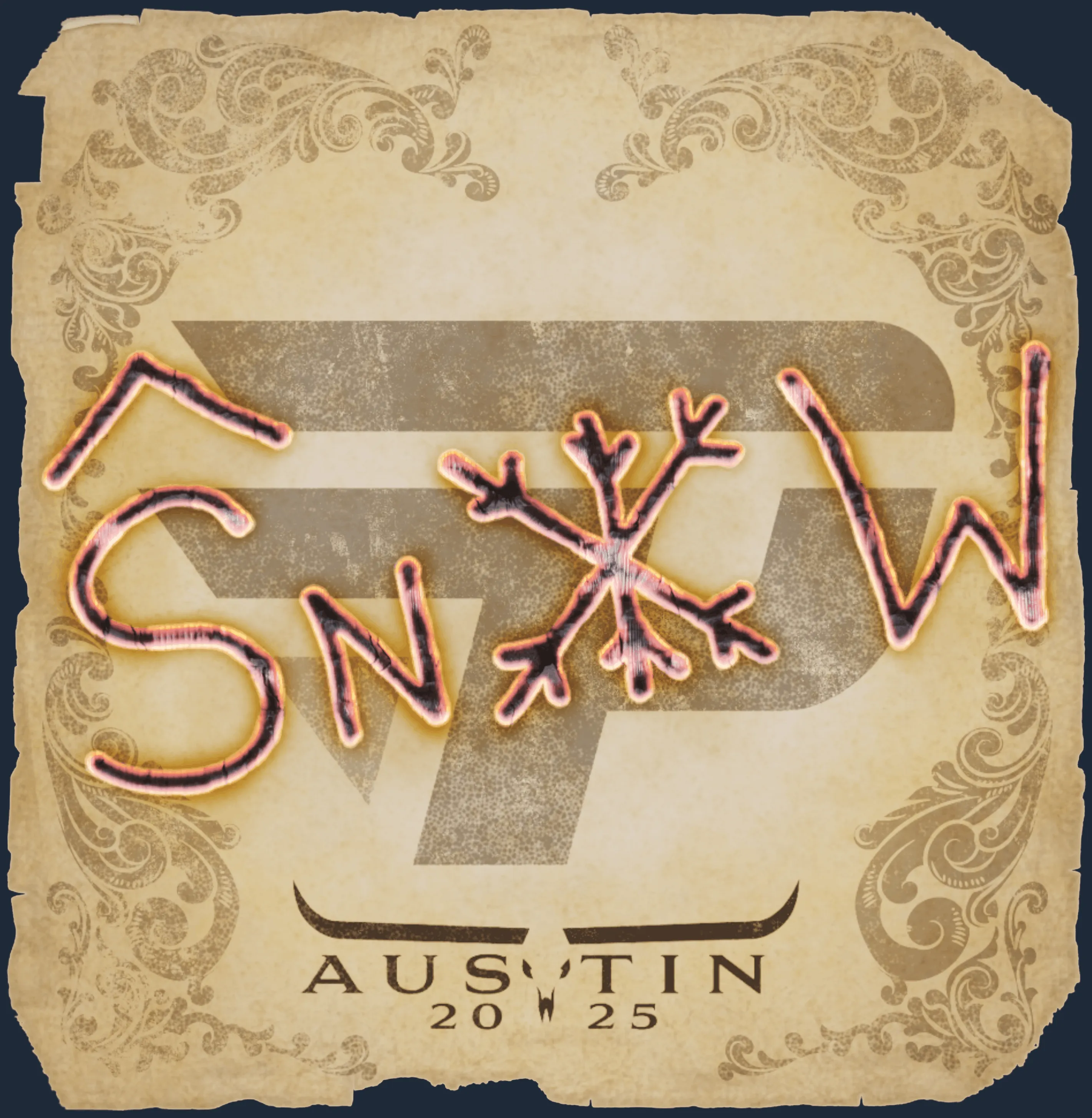 Sticker | snow | Austin 2025