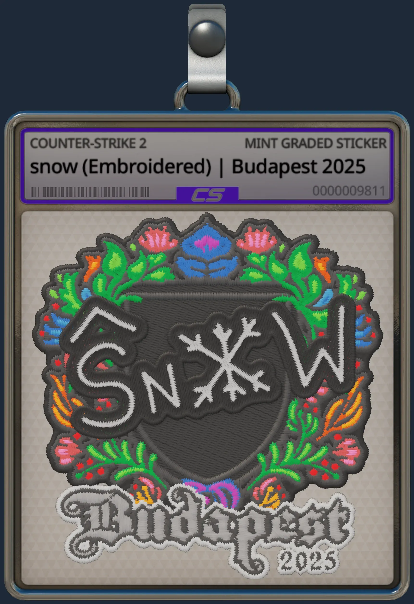 Sticker | snow (Embroidered) | Budapest 2025