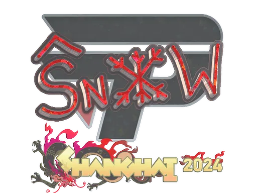 Sticker | snow (Glitter) | Shanghai 2024