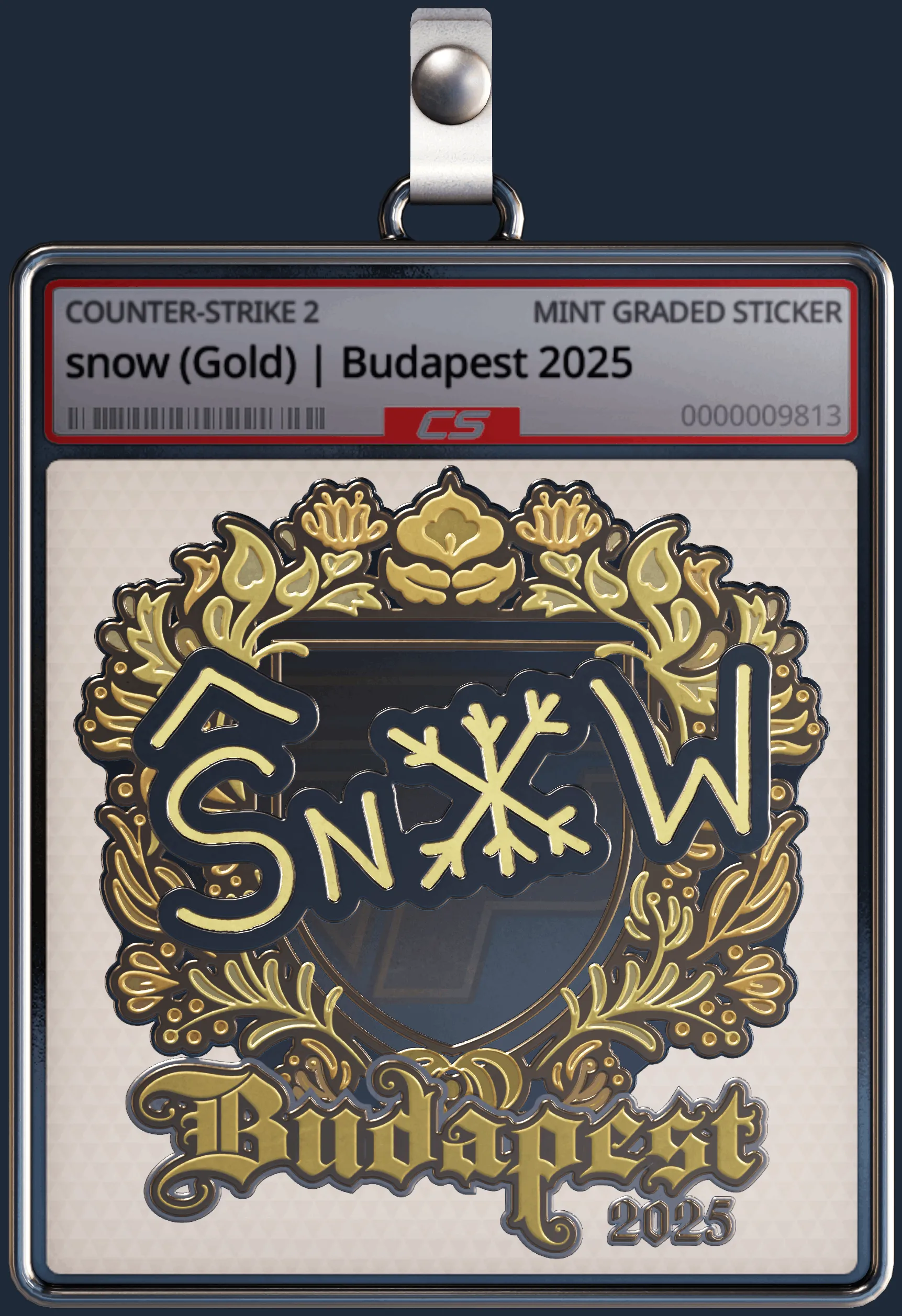 Sticker | snow (Gold) | Budapest 2025