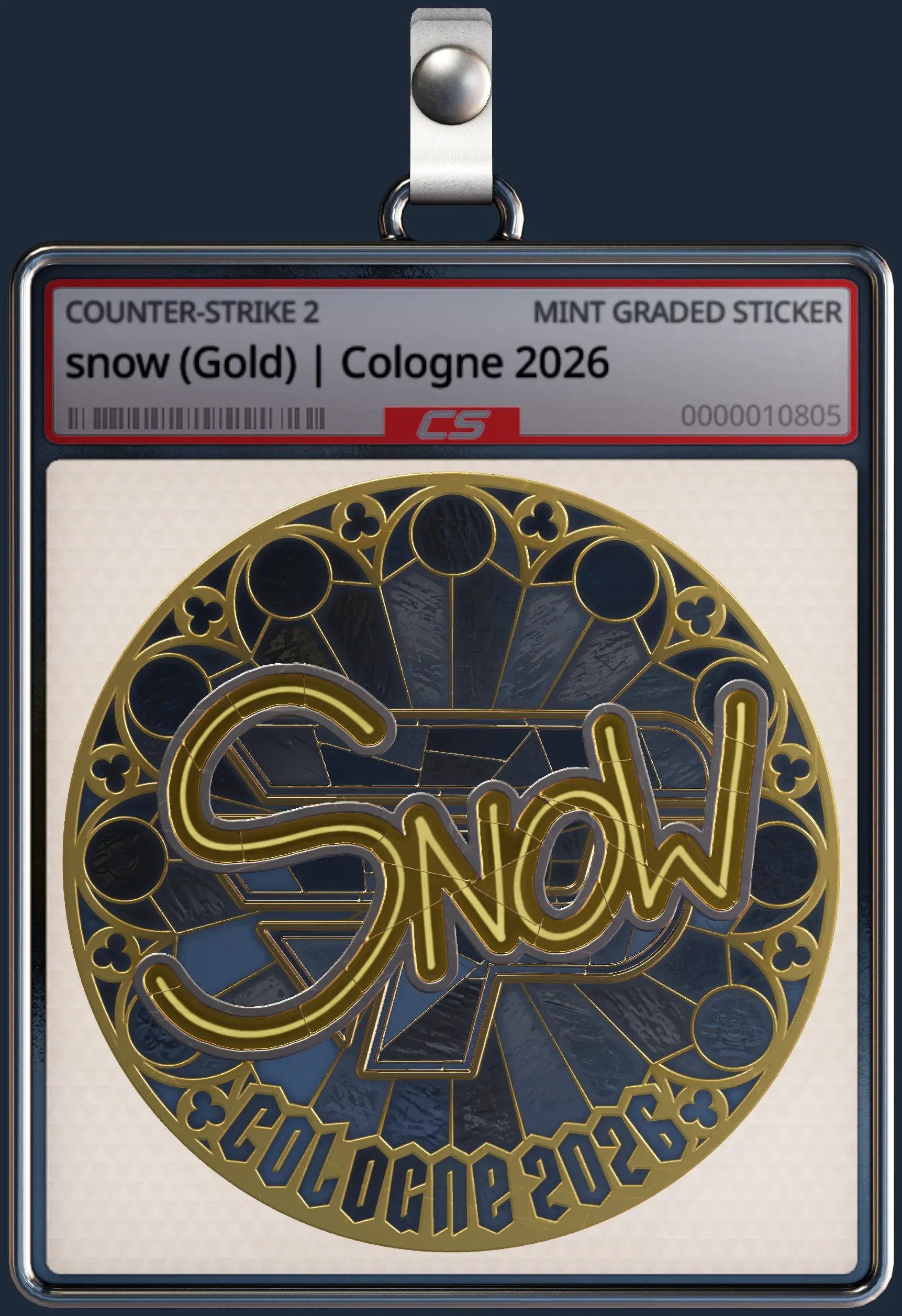 Sticker | snow (Gold) | Cologne 2026 Sticker | snow (Gold) | Cologne 2026