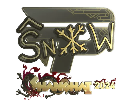 Sticker | snow (Gold) | Shanghai 2024