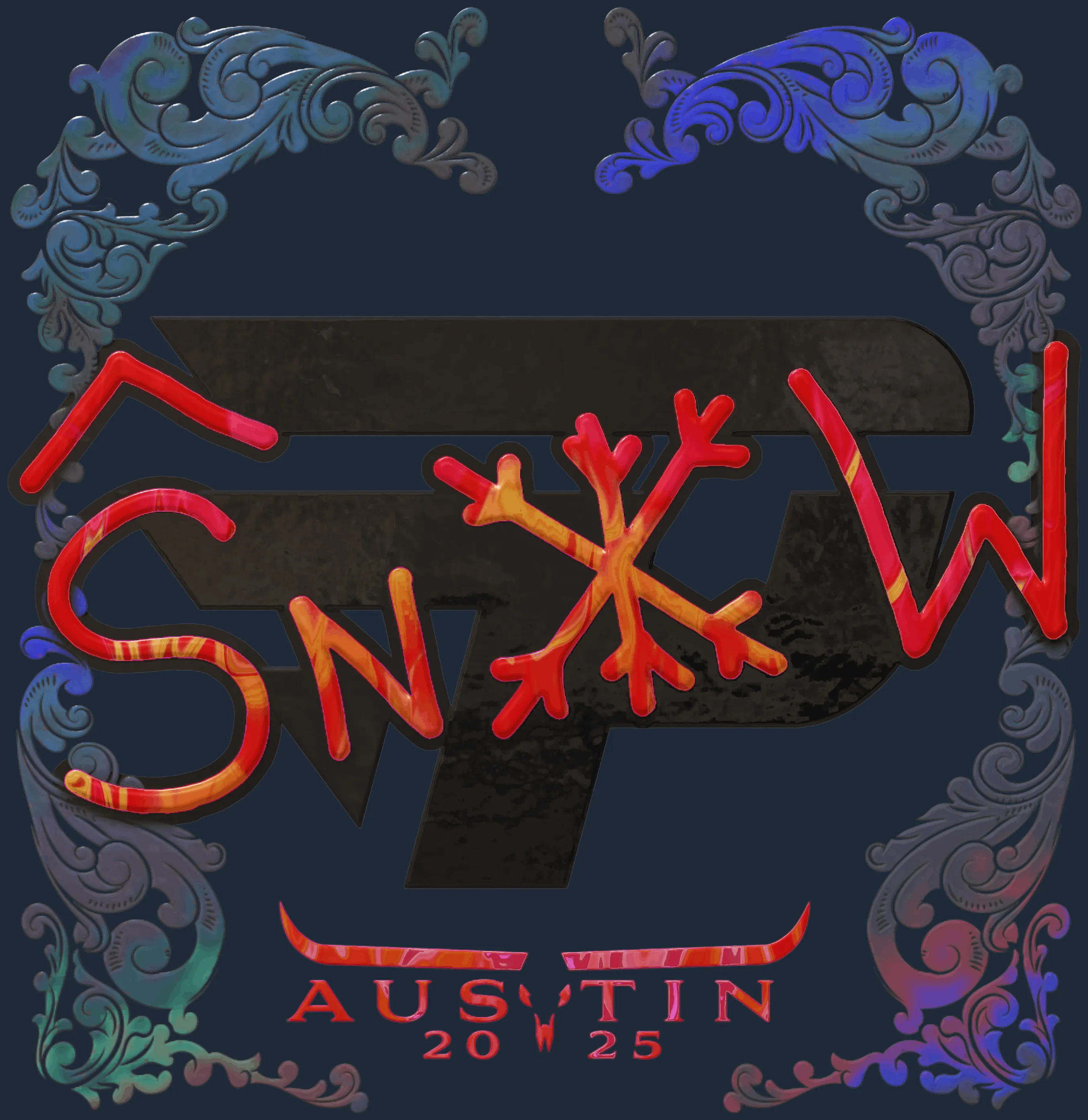 Sticker | snow (Holo) | Austin 2025