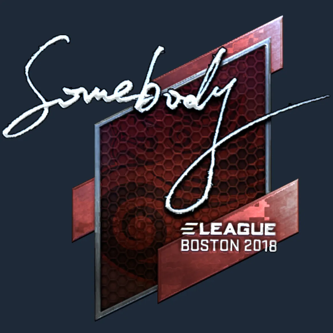 Sticker | somebody (Foil) | Boston 2018