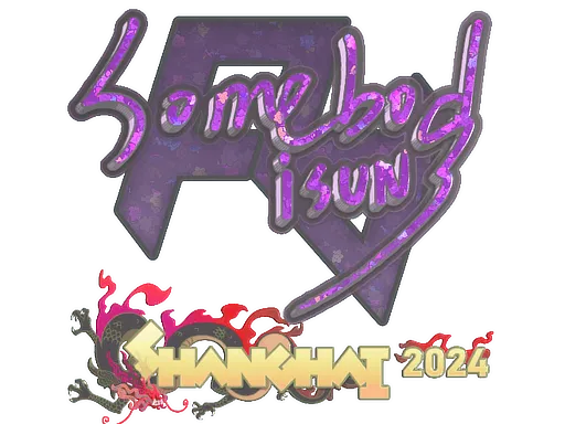 Sticker | somebody (Glitter) | Shanghai 2024
