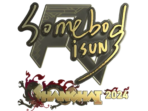 Sticker | somebody (Gold) | Shanghai 2024