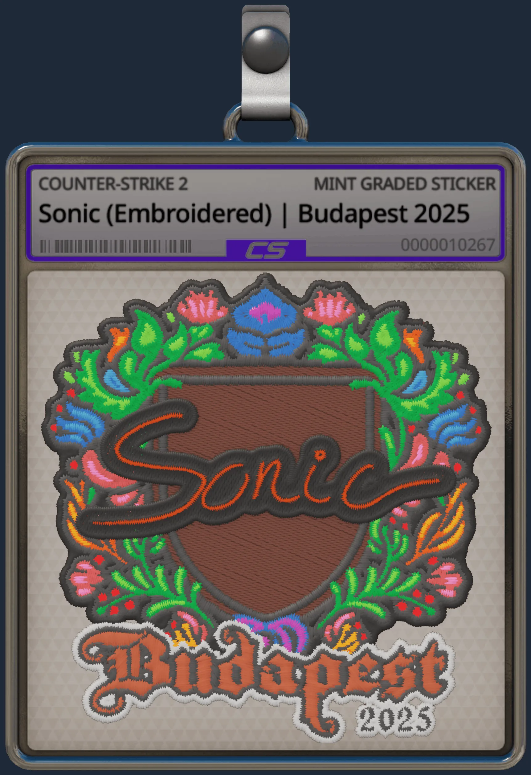 Sticker | Sonic (Embroidered) | Budapest 2025