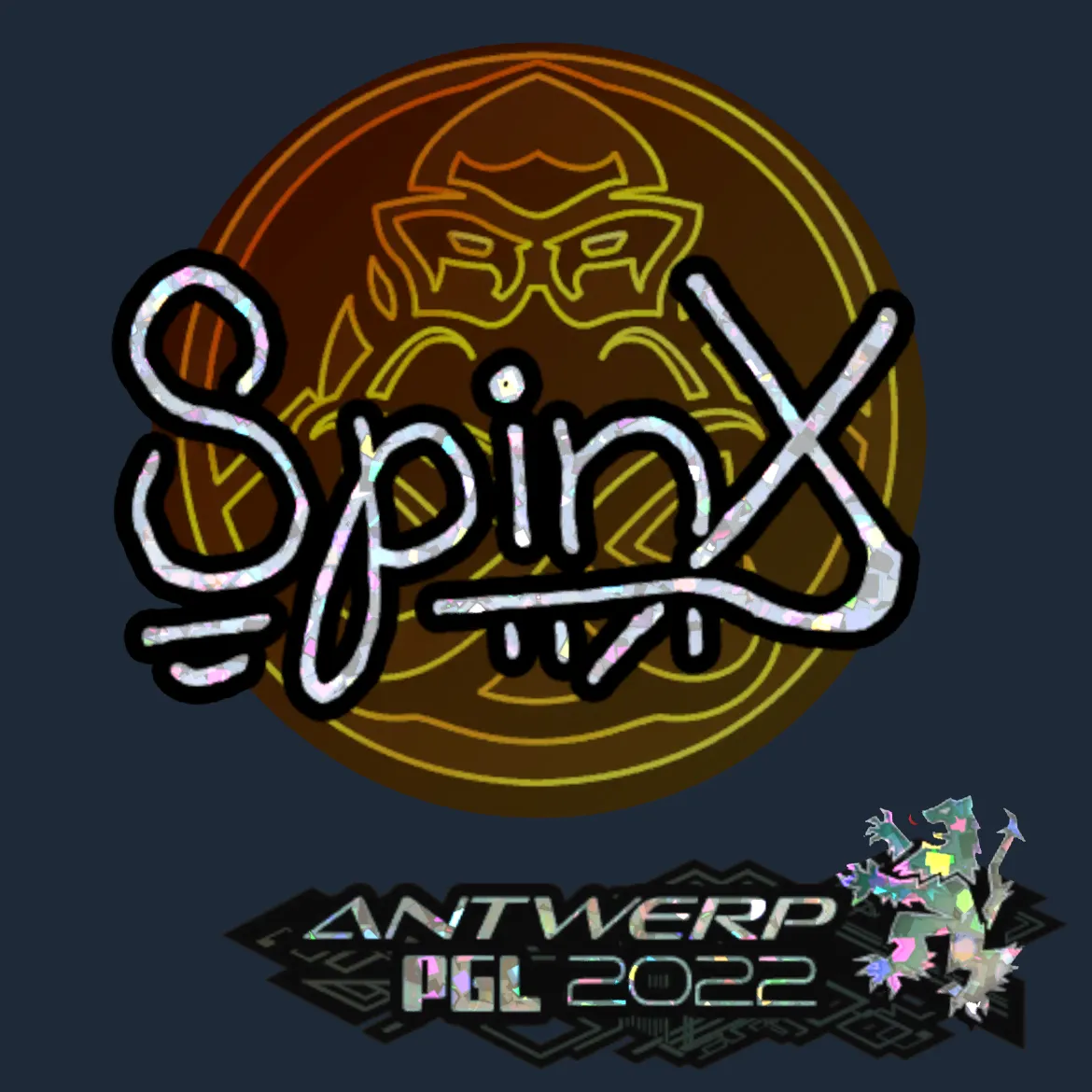 Sticker | Spinx (Glitter) | Antwerp 2022