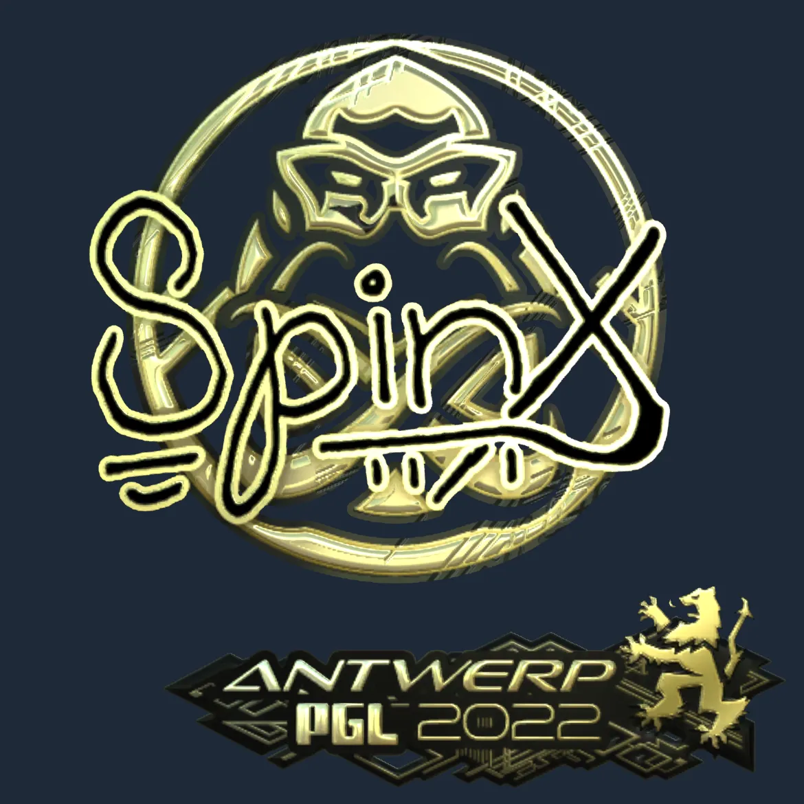 Sticker | Spinx (Gold) | Antwerp 2022