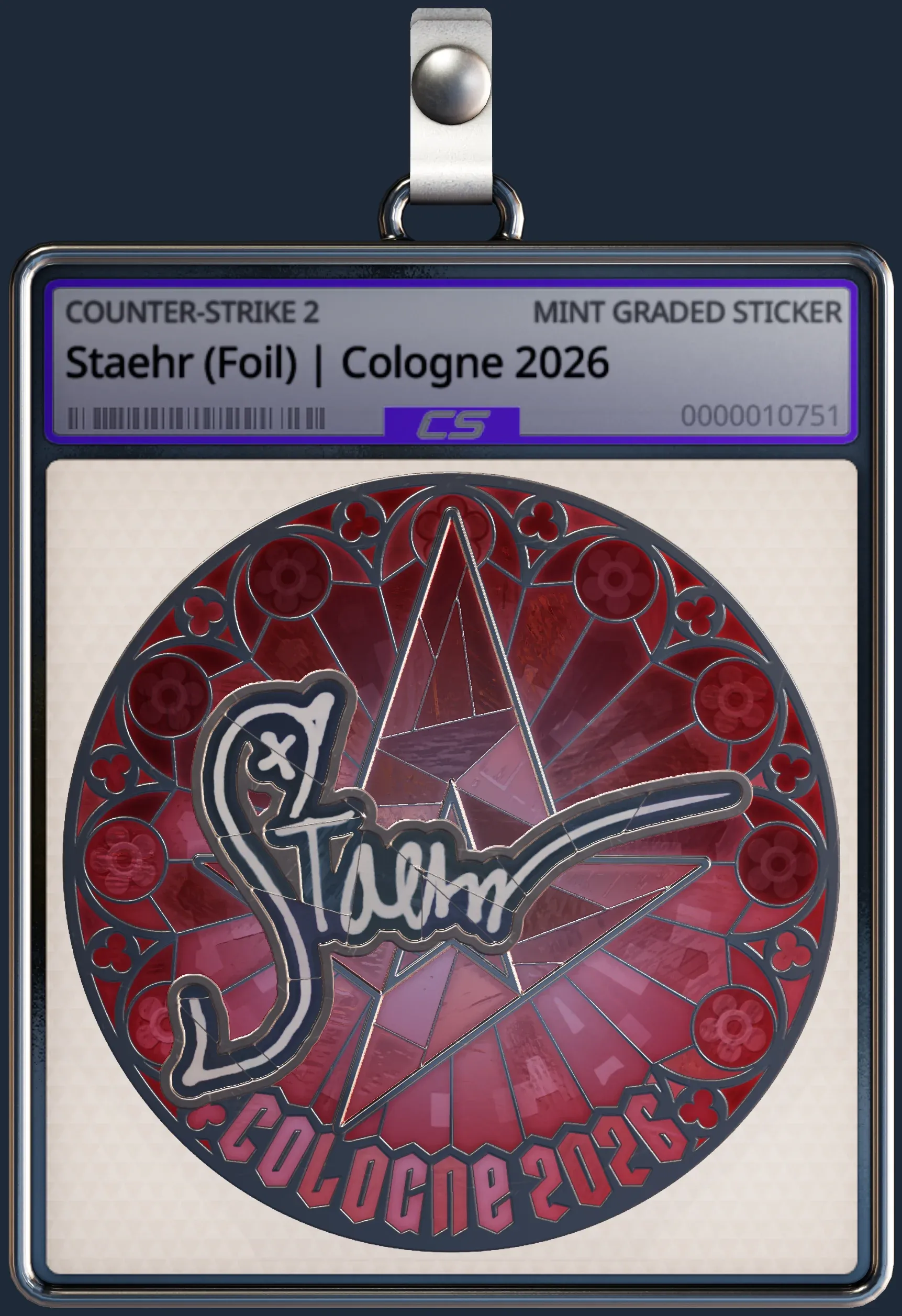 Sticker | Staehr (Foil) | Cologne 2026