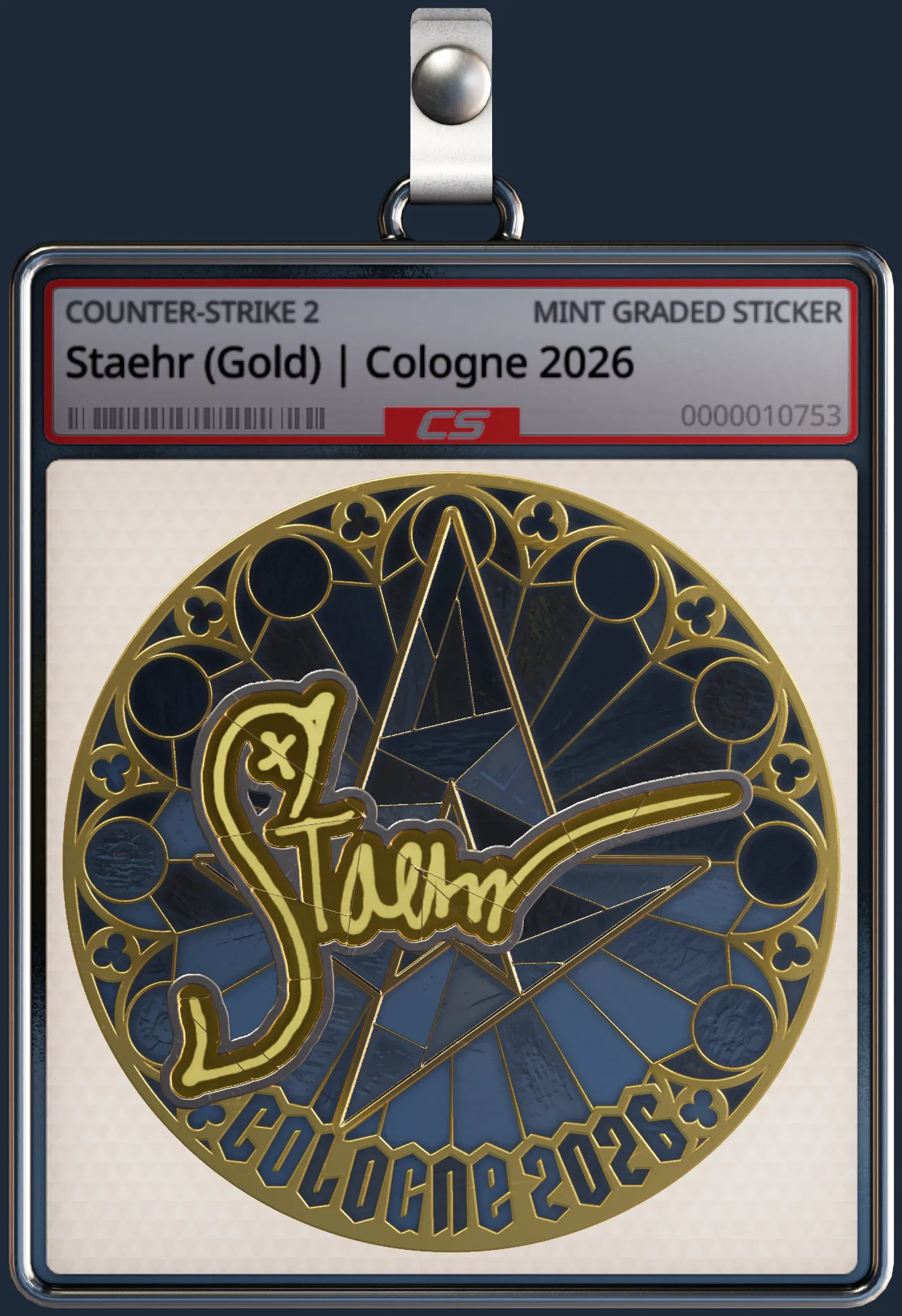 Sticker | Staehr (Gold) | Cologne 2026