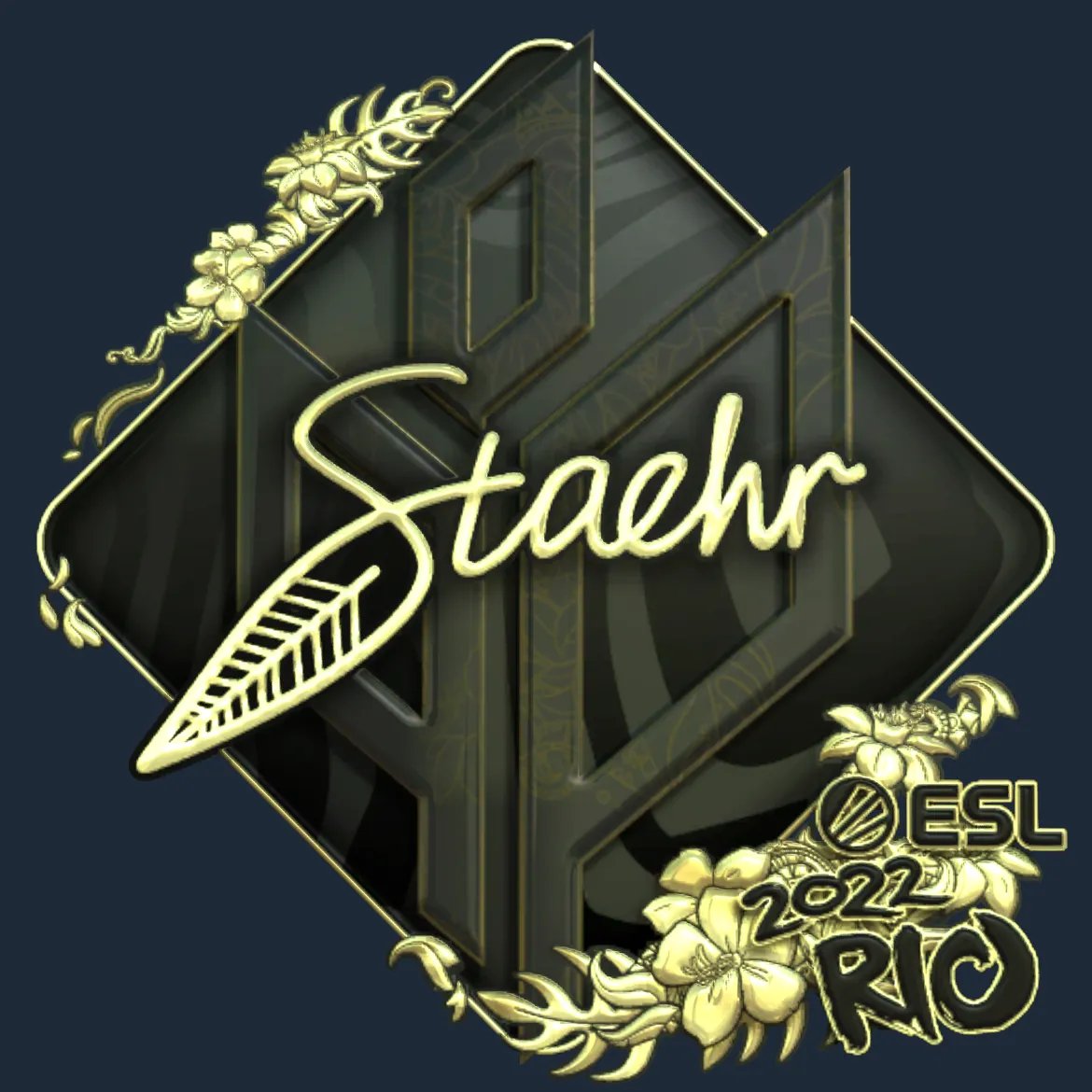Sticker | Staehr (Gold) | Rio 2022