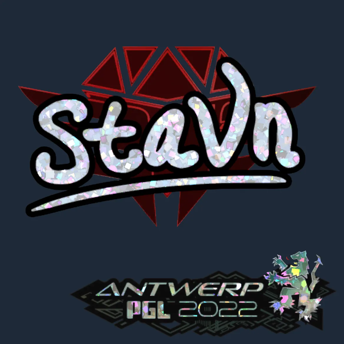 Sticker | stavn (Glitter) | Antwerp 2022