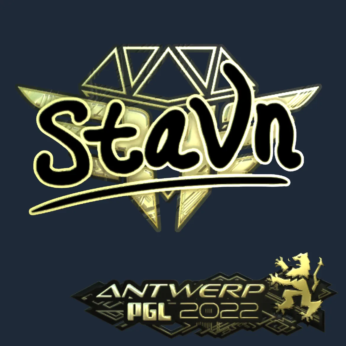 Sticker | stavn (Gold) | Antwerp 2022