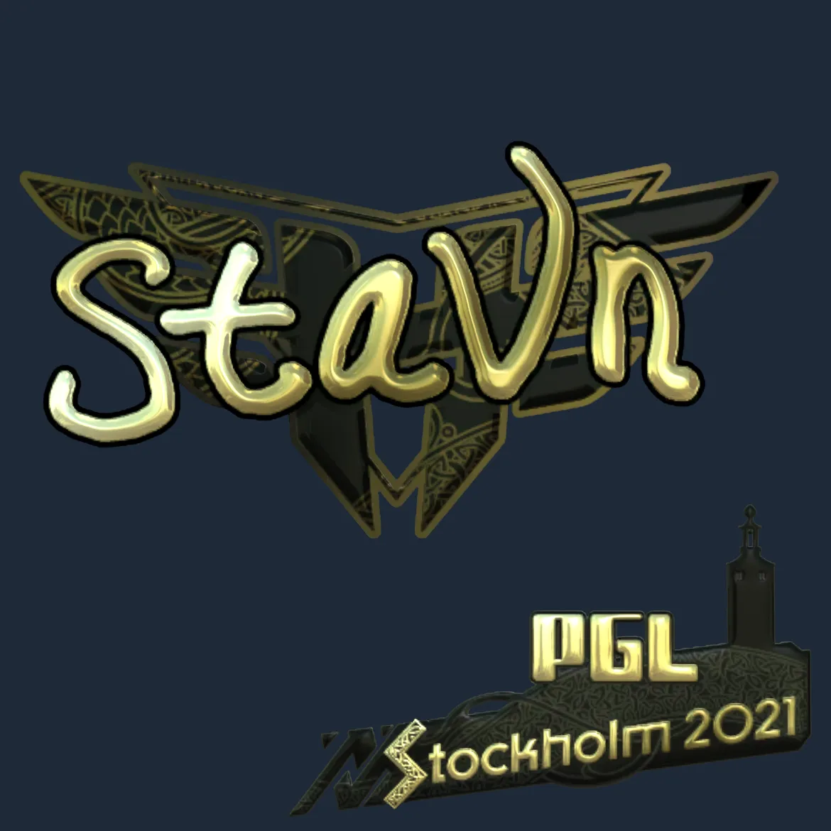 Sticker | stavn (Gold) | Stockholm 2021