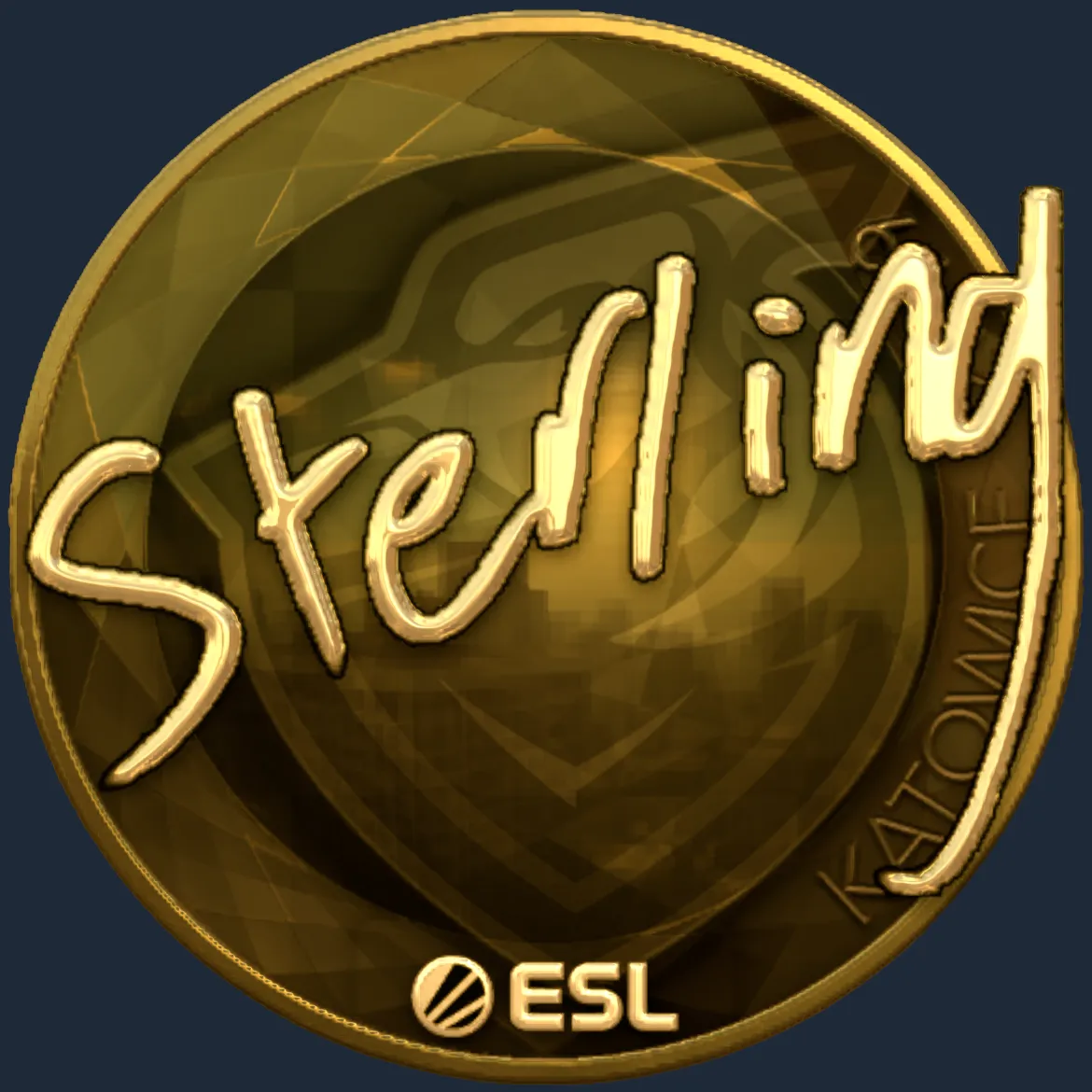 Sticker | sterling (Gold) | Katowice 2019