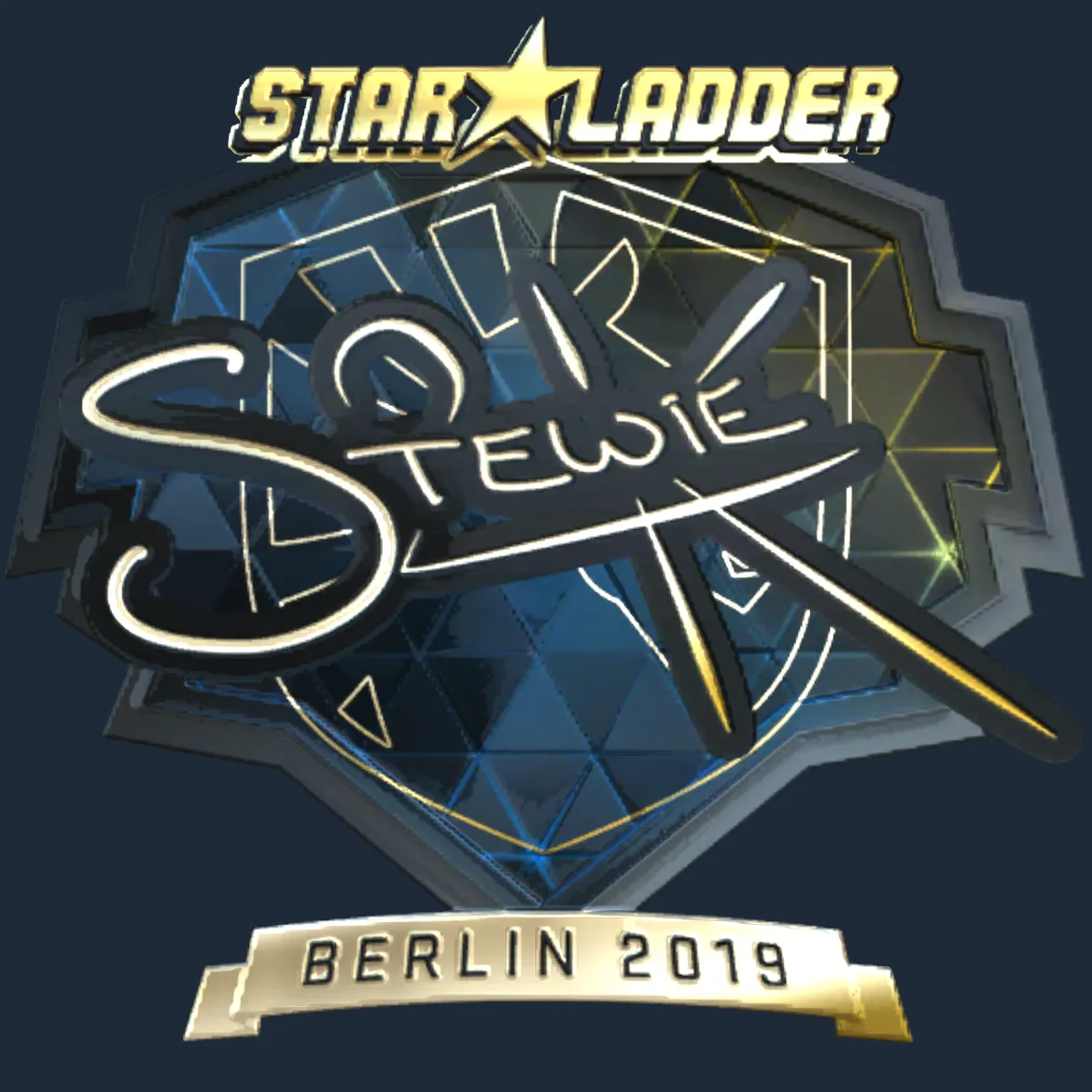 Sticker | Stewie2K (Gold) | Berlin 2019