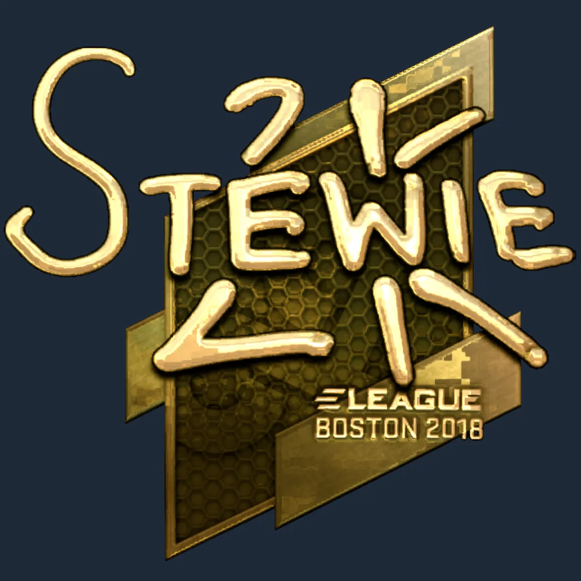 Sticker | Stewie2K (Gold) | Boston 2018