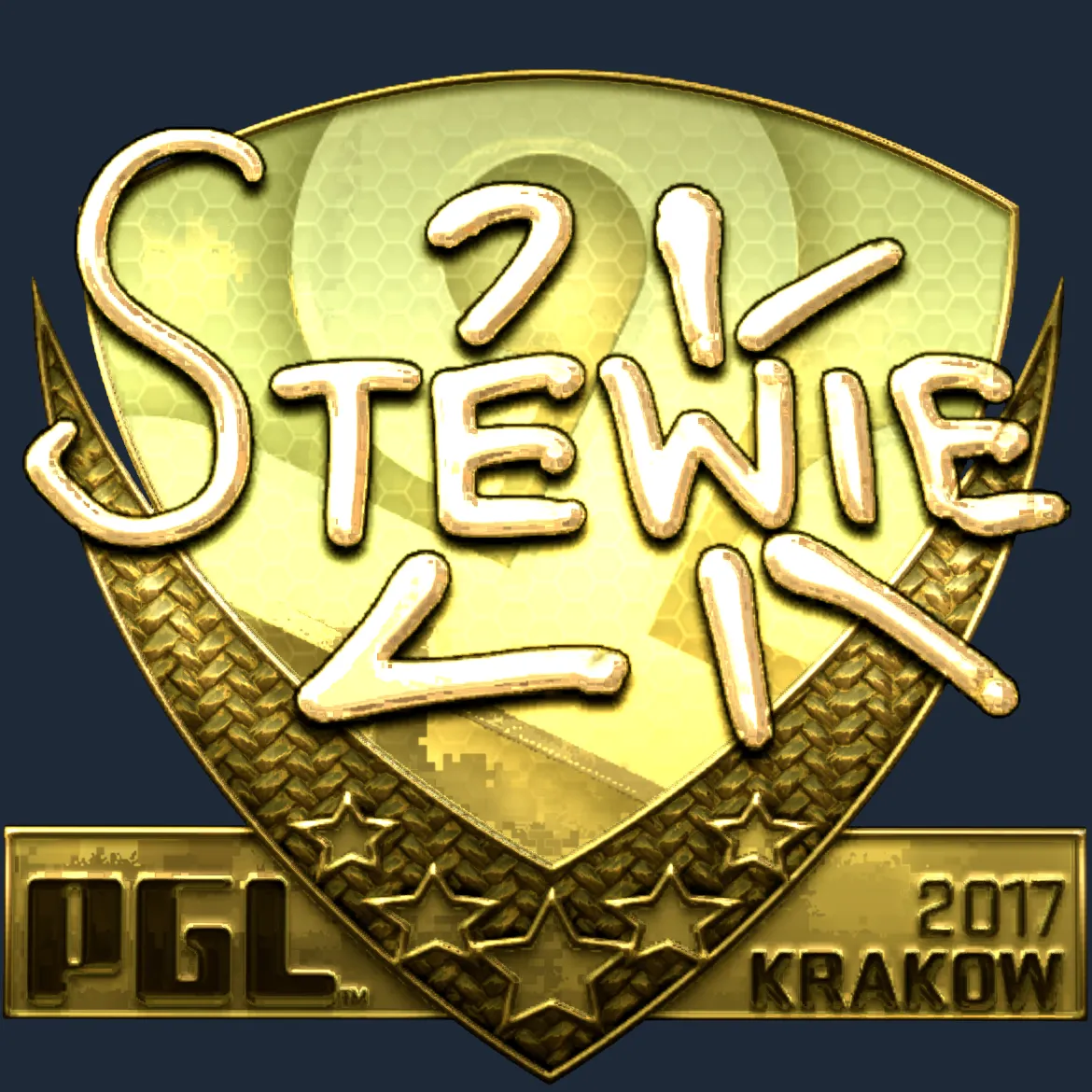 Sticker | Stewie2K (Gold) | Krakow 2017