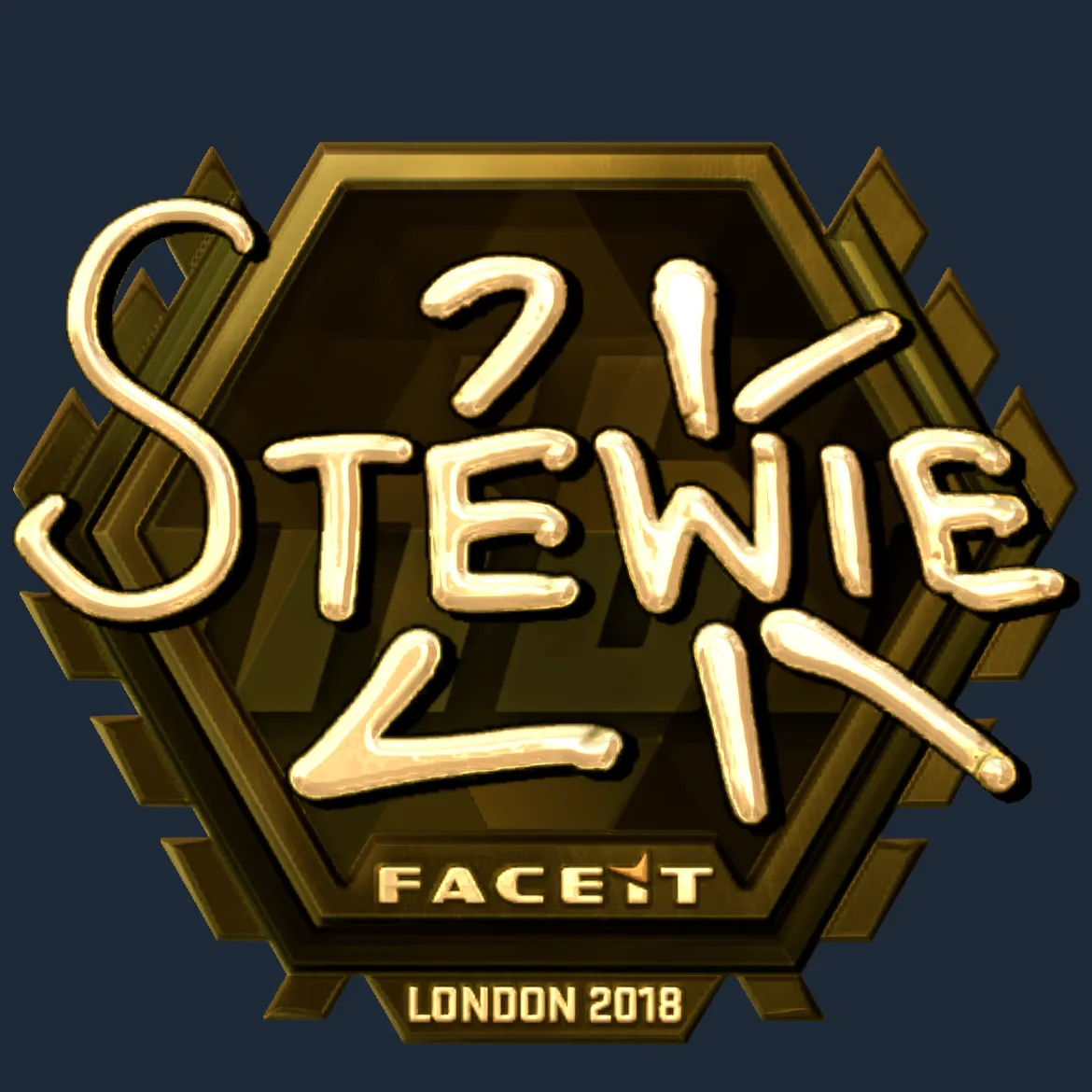 Sticker | Stewie2K (Gold) | London 2018