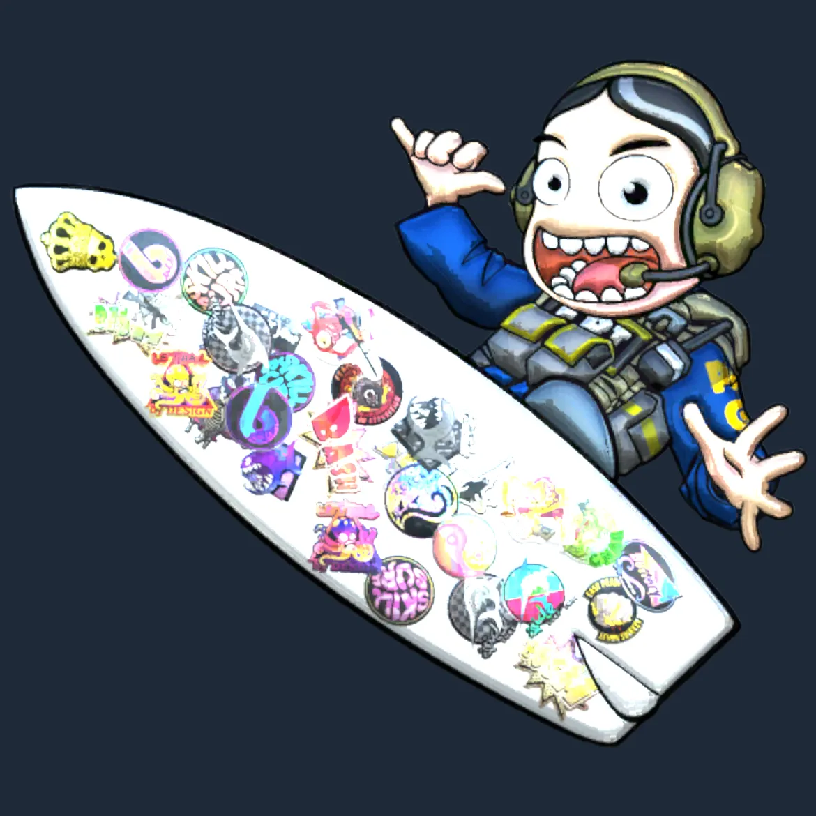 Sticker | Sticker Bomb Surf Ava (Foil)