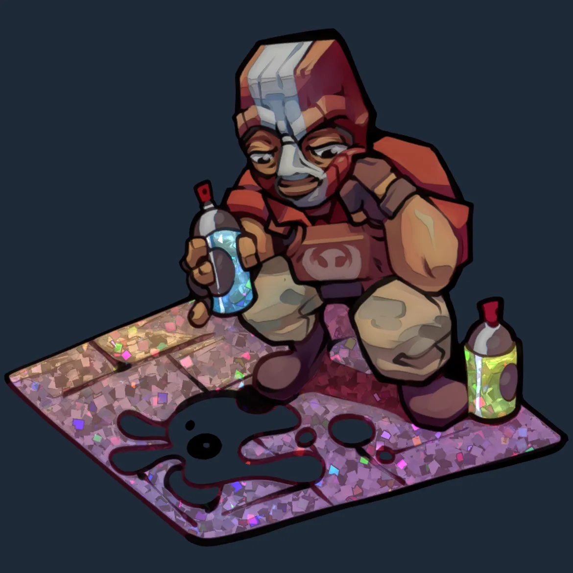 Sticker | Street Artist (Glitter)
