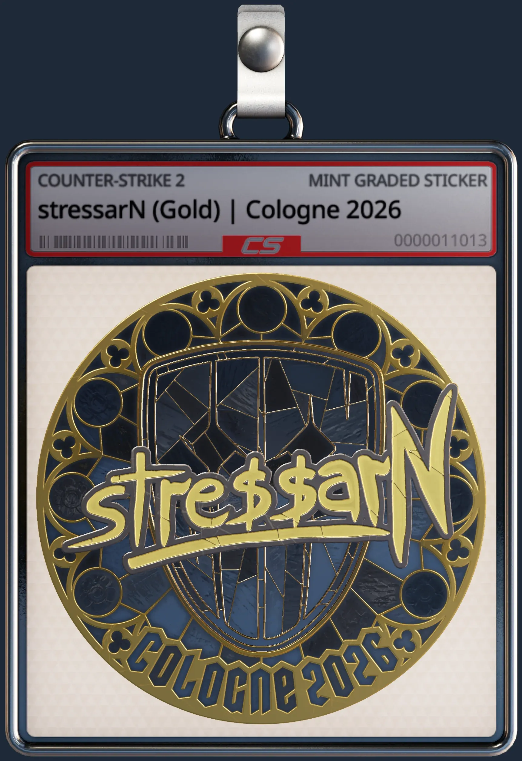 Sticker | stressarN (Gold) | Cologne 2026