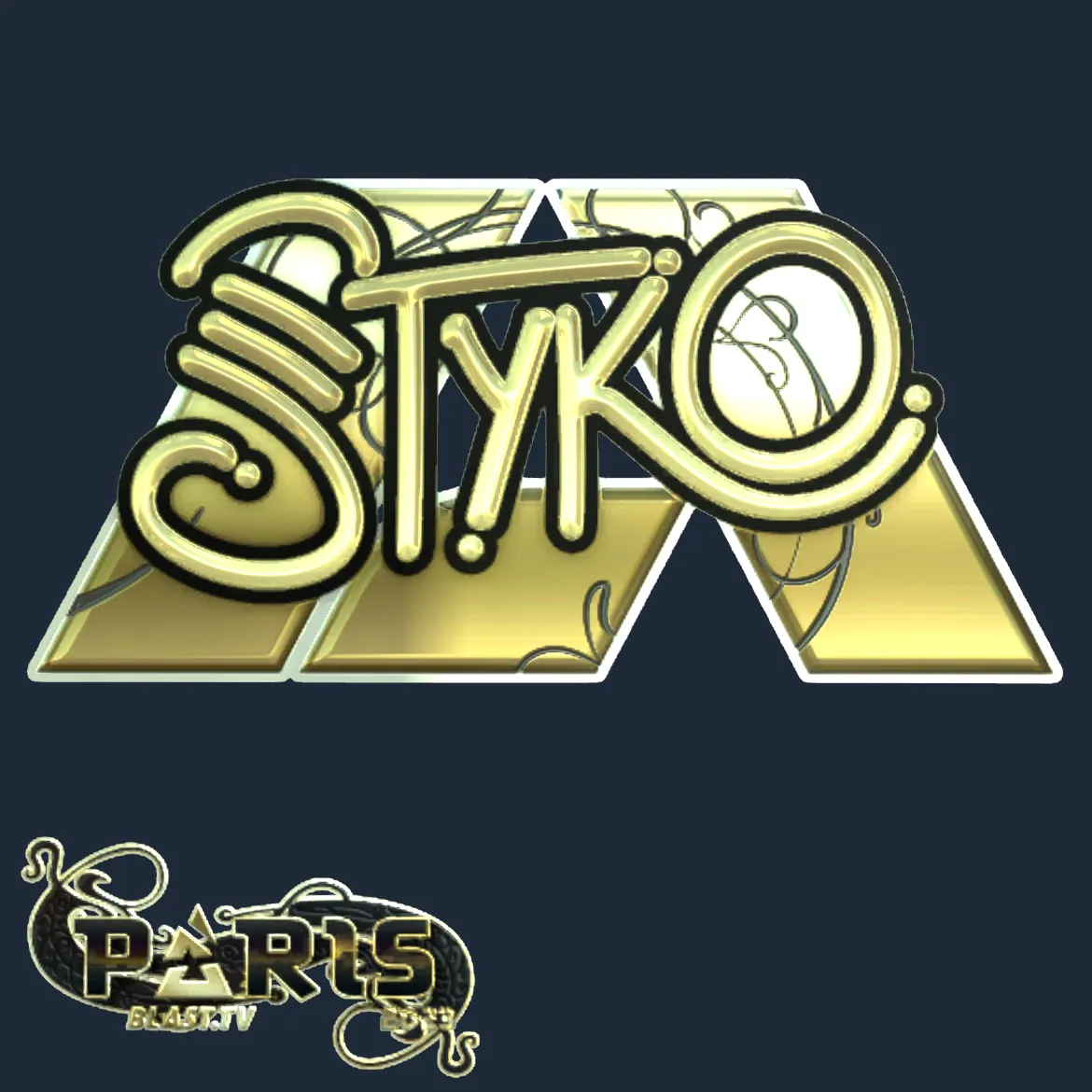 Sticker | STYKO (Gold) | Paris 2023
