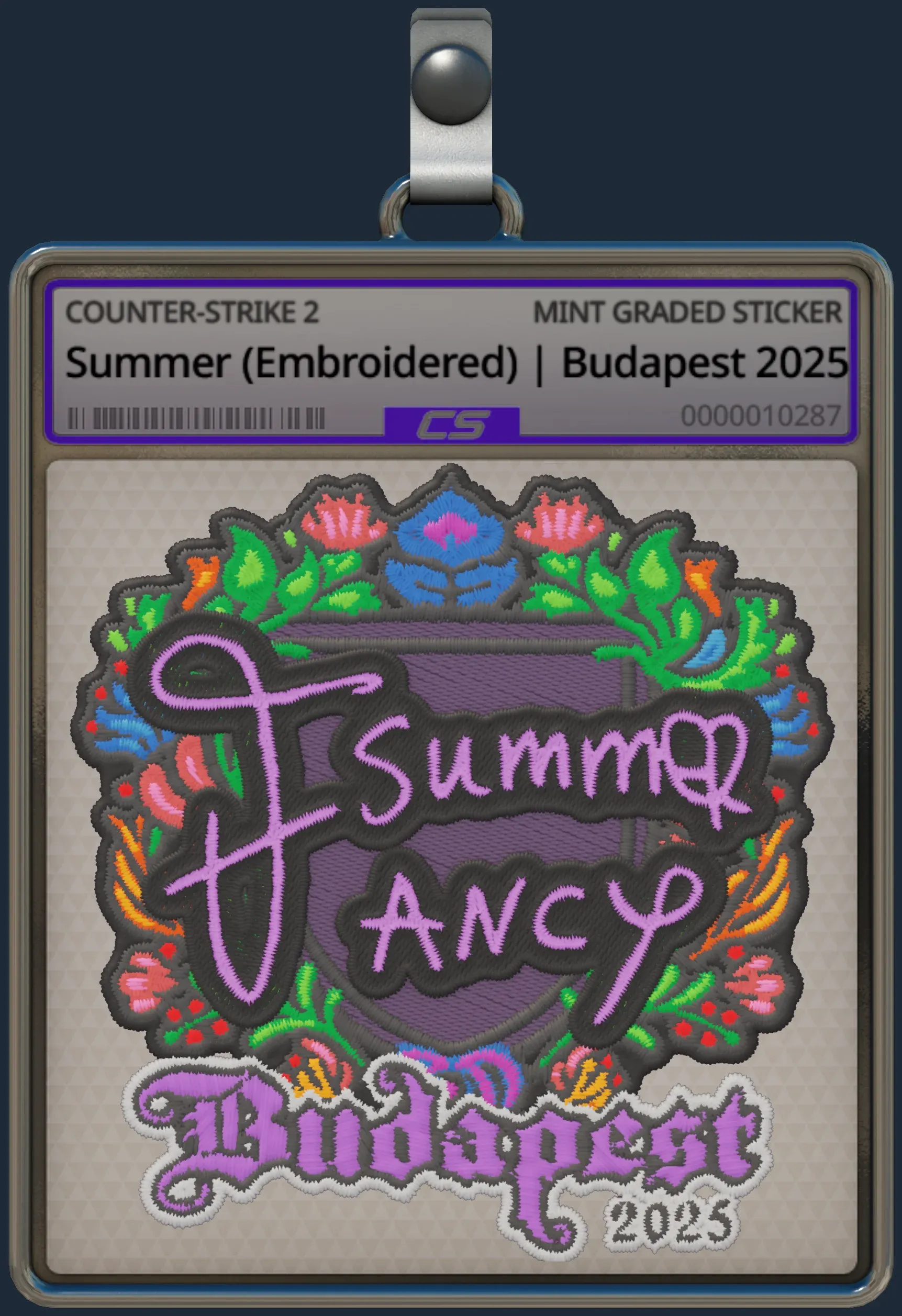 Sticker | Summer (Embroidered) | Budapest 2025