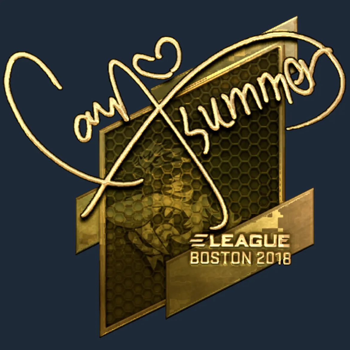 Sticker | Summer (Gold) | Boston 2018