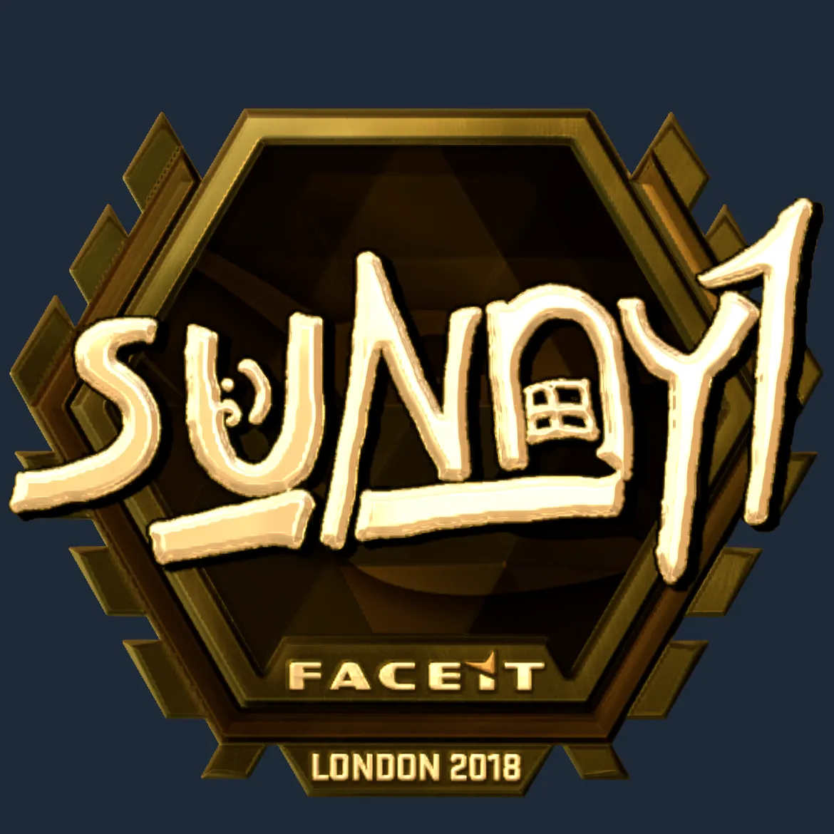 Sticker | suNny (Gold) | London 2018