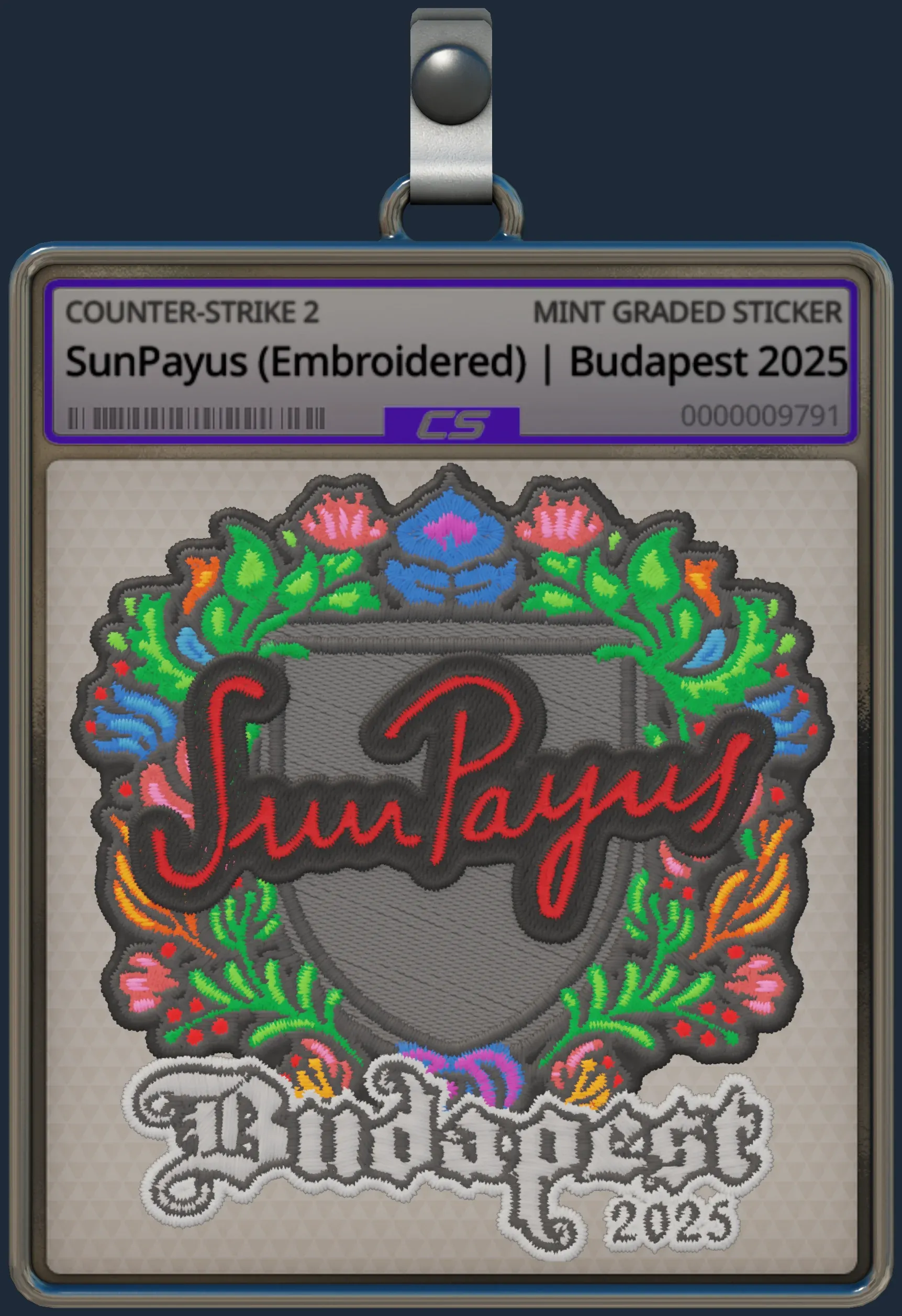 Sticker | SunPayus (Embroidered) | Budapest 2025