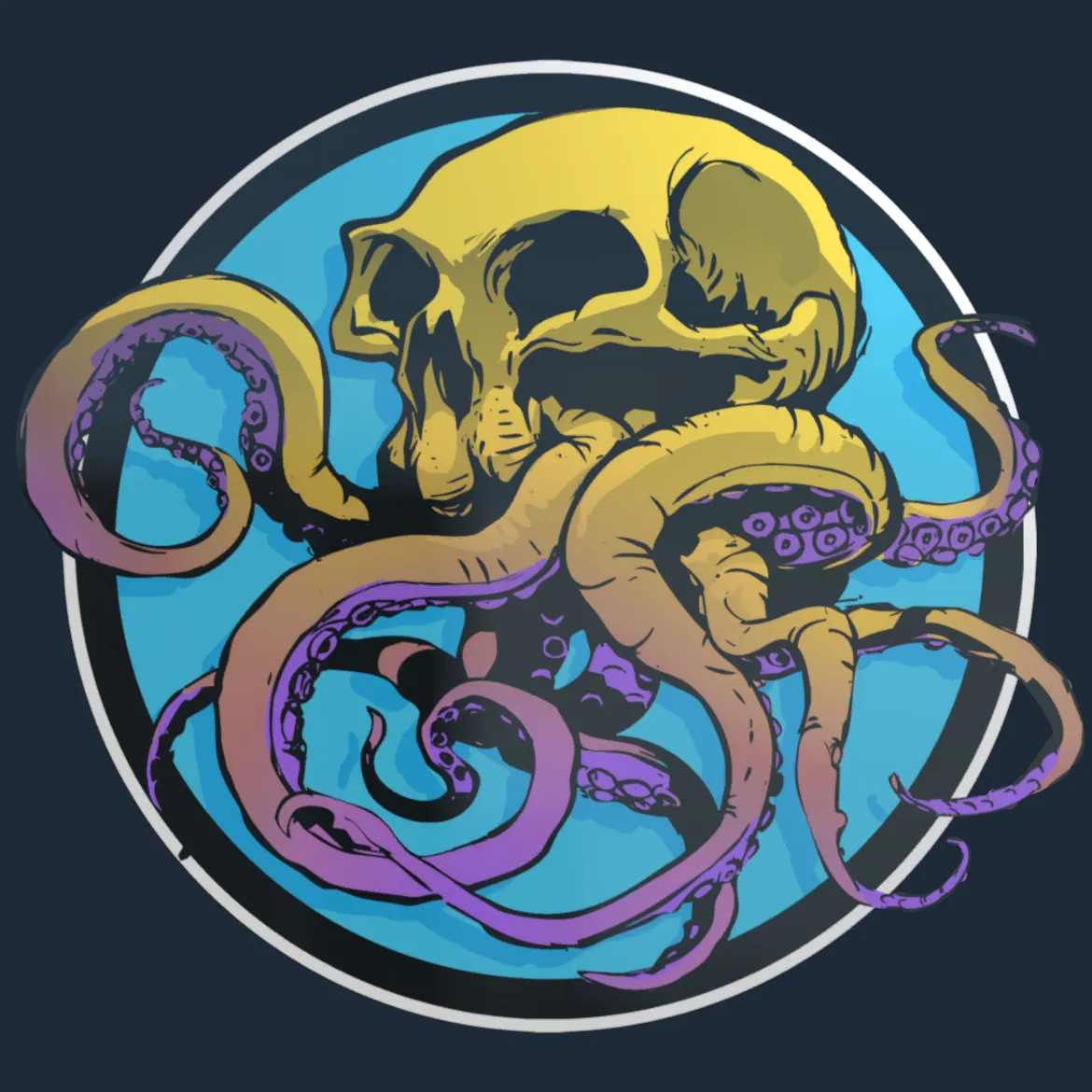 Sticker | Sunset Ocean Tentaskull