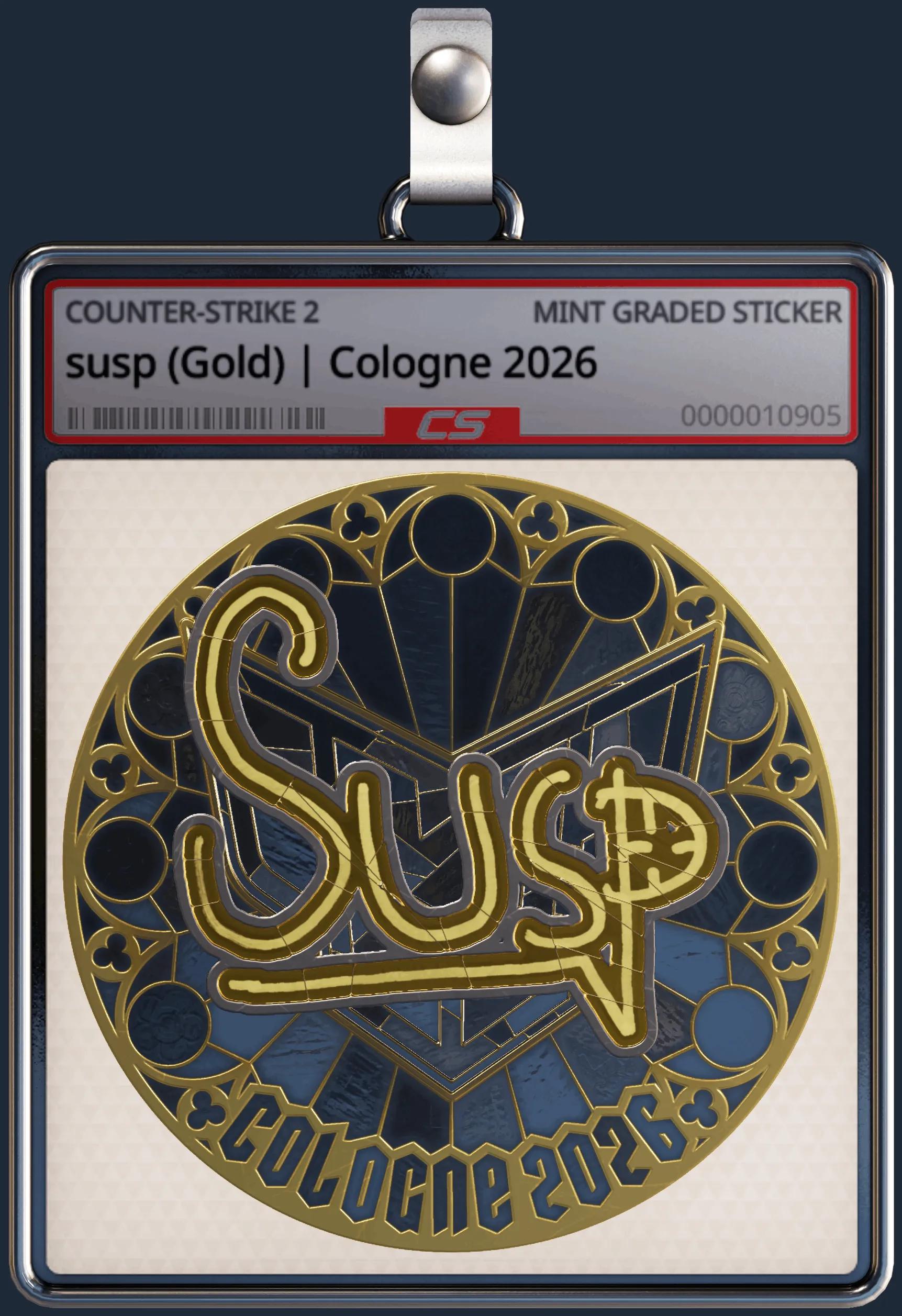 Sticker | susp (Gold) | Cologne 2026