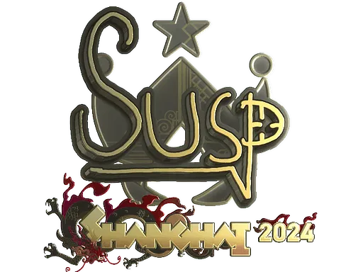Sticker | susp (Gold) | Shanghai 2024