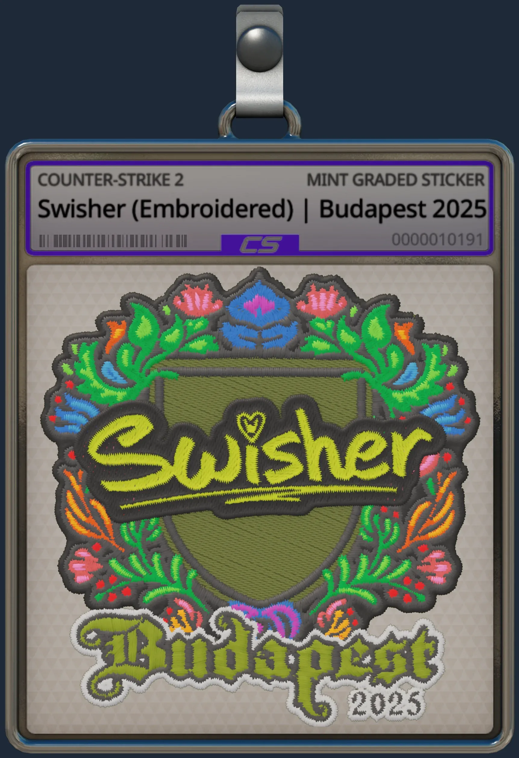 Sticker | Swisher (Embroidered) | Budapest 2025